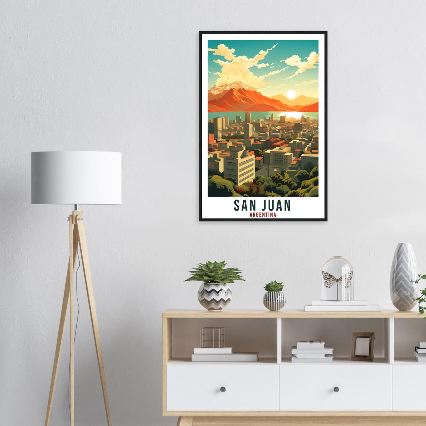 San Juan Travel Print Wall Art San Juan Argentina City Landscape Artwork San Juan Art Gift San Juan Travel Poster Argentinian Art Lover Gift