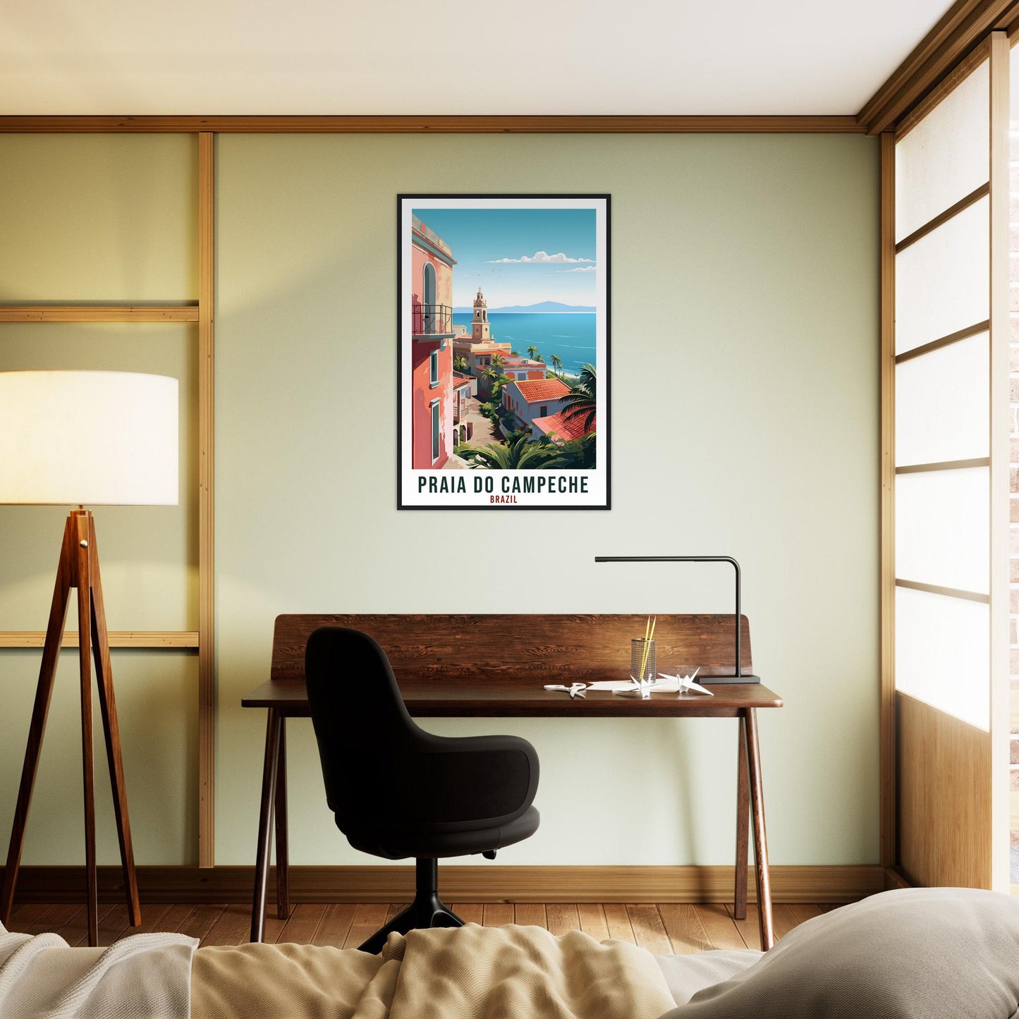 Praia Do Campeche Travel Print Wall Art Praia Do Campeche Brazil Wall Hanging Artwork Art Gifts Praia Do Campeche Travel Poster Brazil Lover