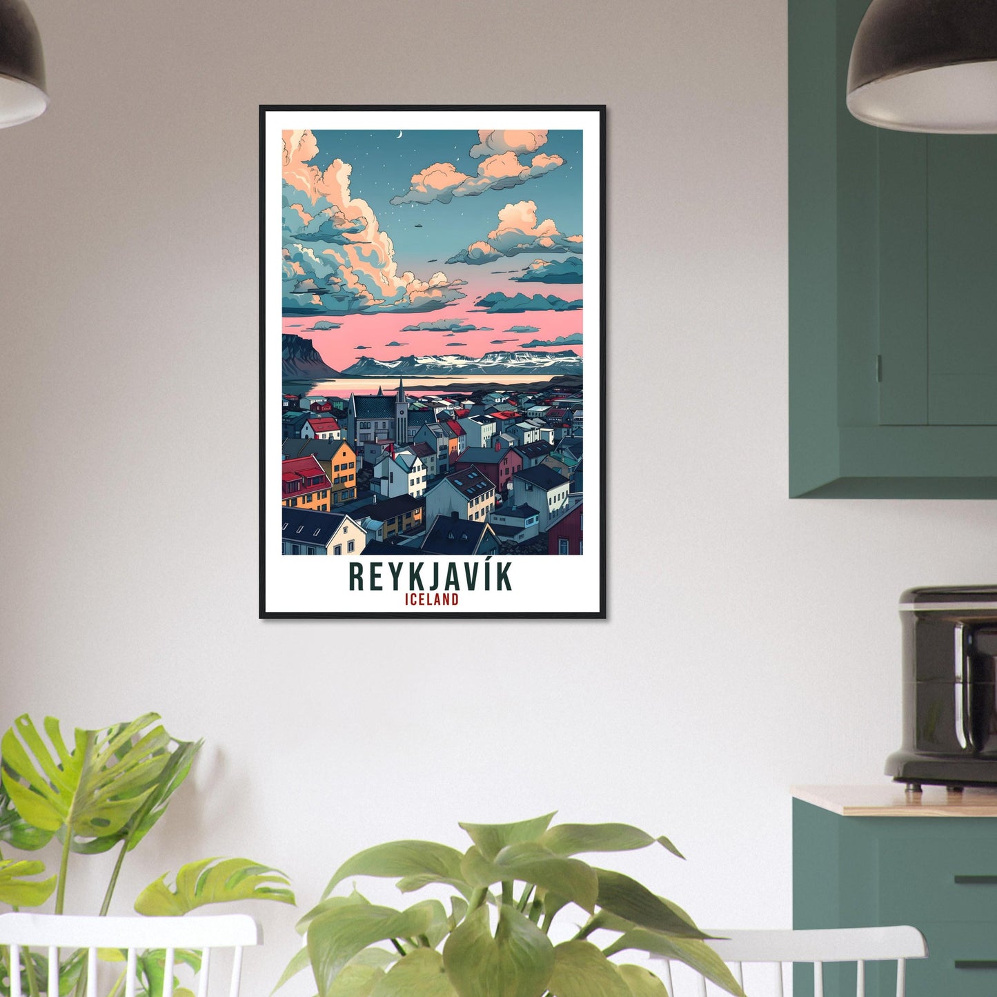 Reykjavík Iceland Travel Print Wall Art Wall Hanging Home Décor Reykjavík City Gift Travel Art Iceland Artwork Landscape Travel Poster
