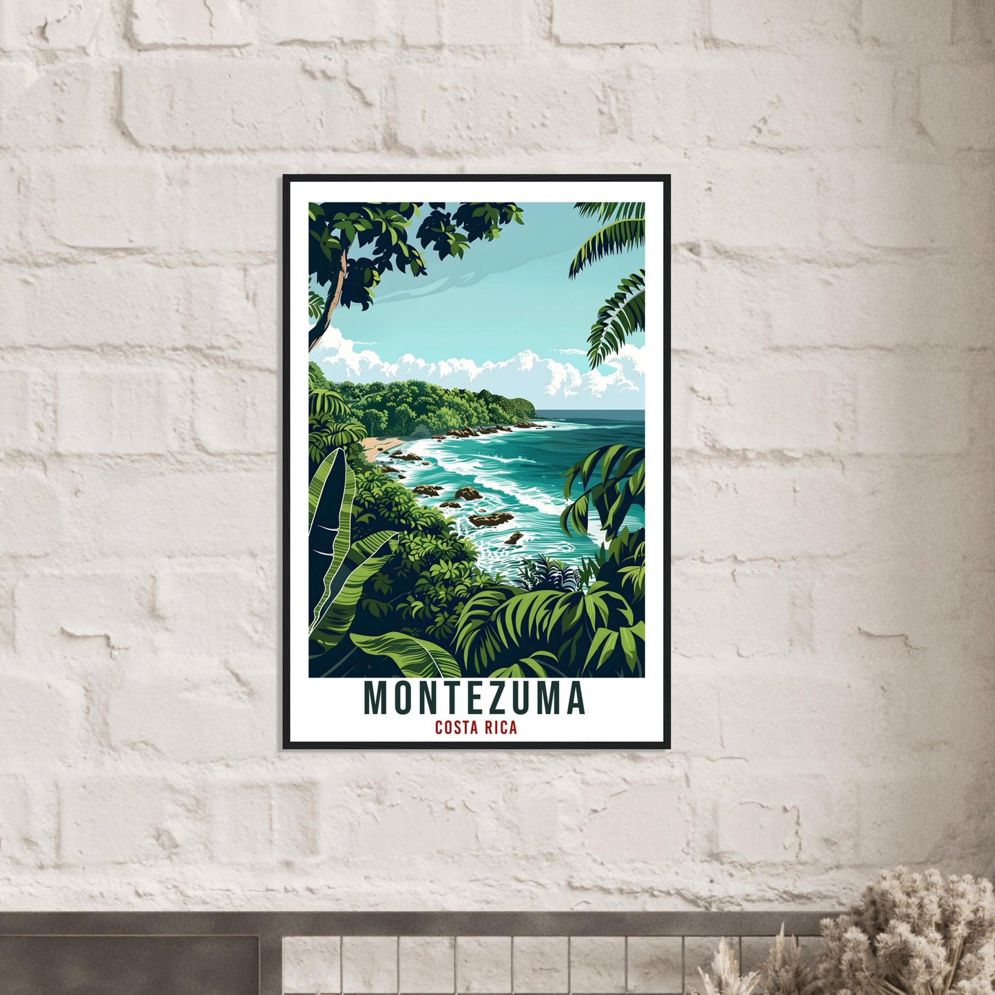 Montezuma Costa Rica Travel Print Wall Art Wall Hanging Home Décor Montezuma Gift Wall Art Artwork Travel Art Costa Rica City Travel Poster