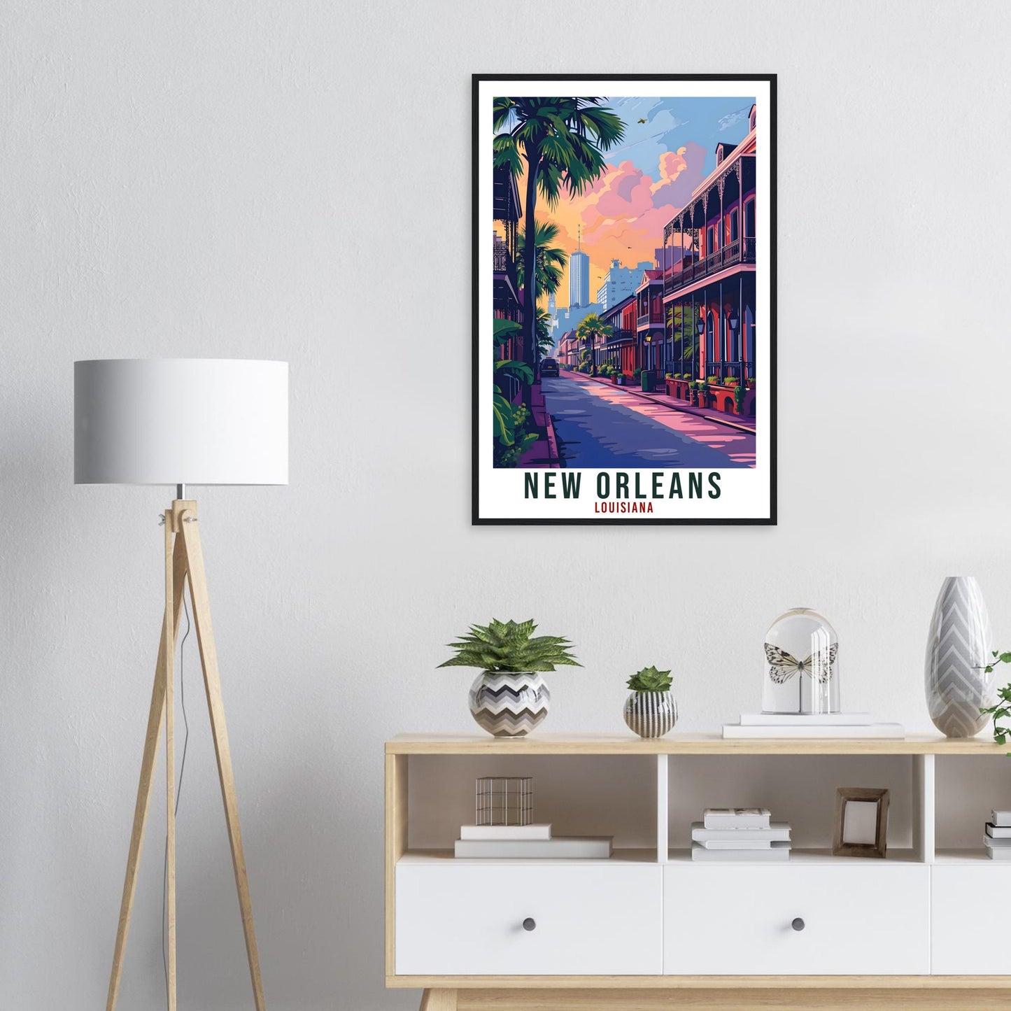 New Orleans Travel Print Louisiana Home Decoration USA City Wall Art Gift Wall Hanging Art Lover Louisiana Artwork New Orleans Travel Poster