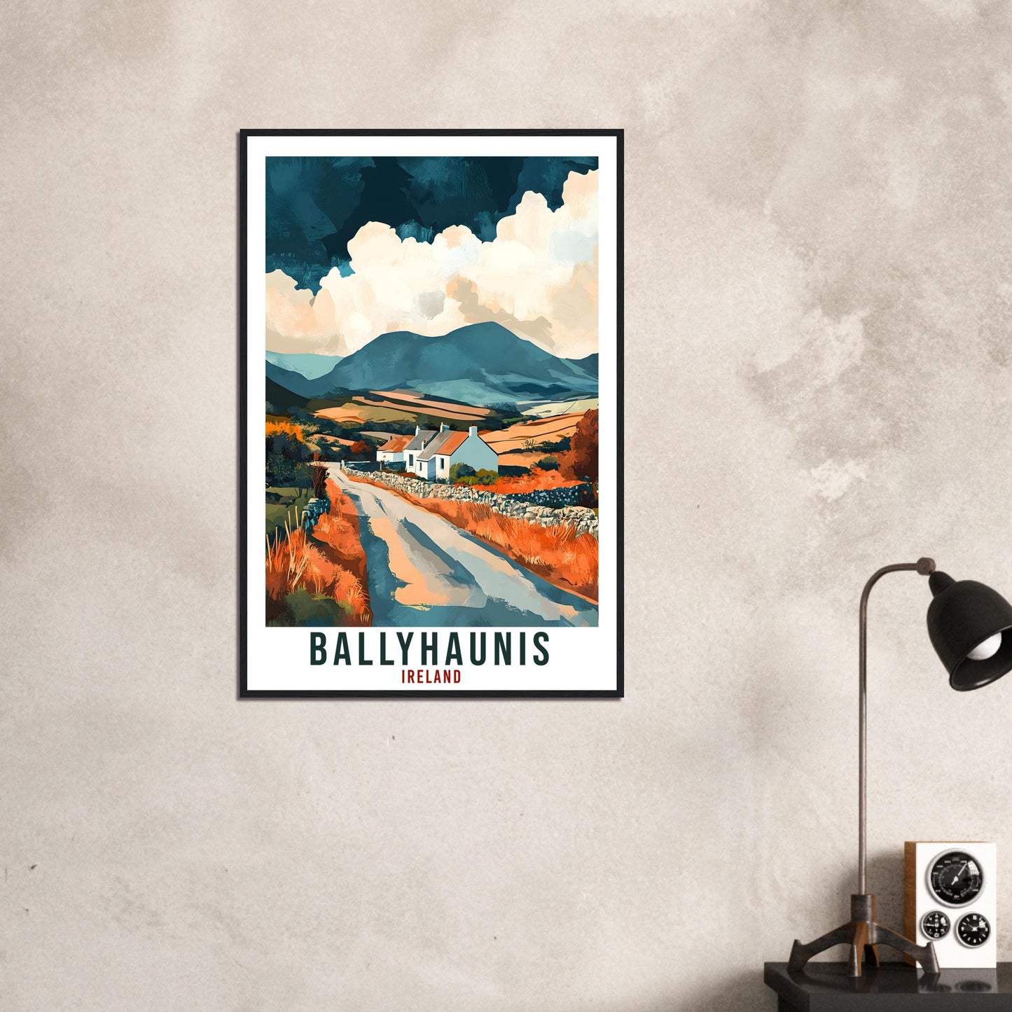 Ballyhaunis Travel Print Ireland Home Decor Ballyhaunis Wall Art Gift Wall Hanging Ballyhaunis Irish Artwork Travel Poster Ireland Travel