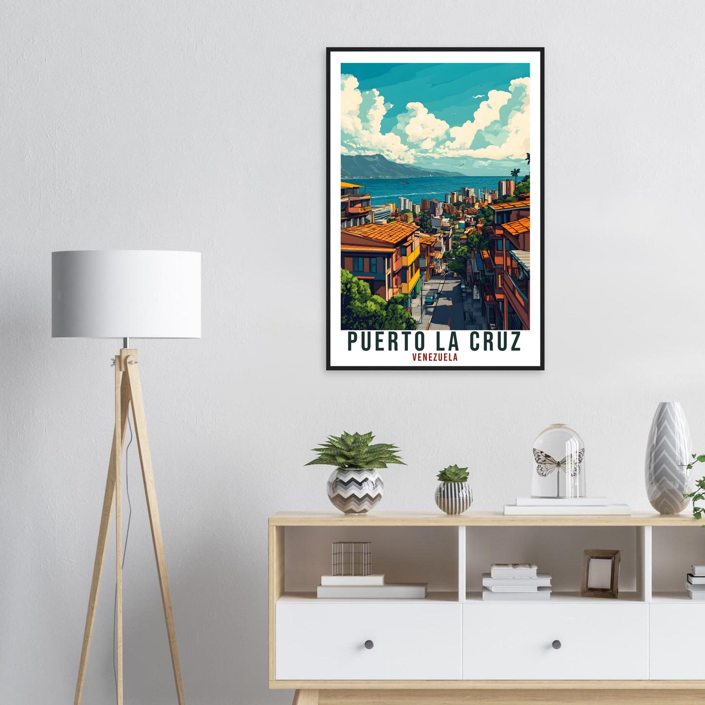 Puerto La Cruz Travel Print Venezuela Decor Wall Art Gift Wall Hanging Art Lover Puerto La Cruz Venezuelan Artwork Travel Poster Travel Art