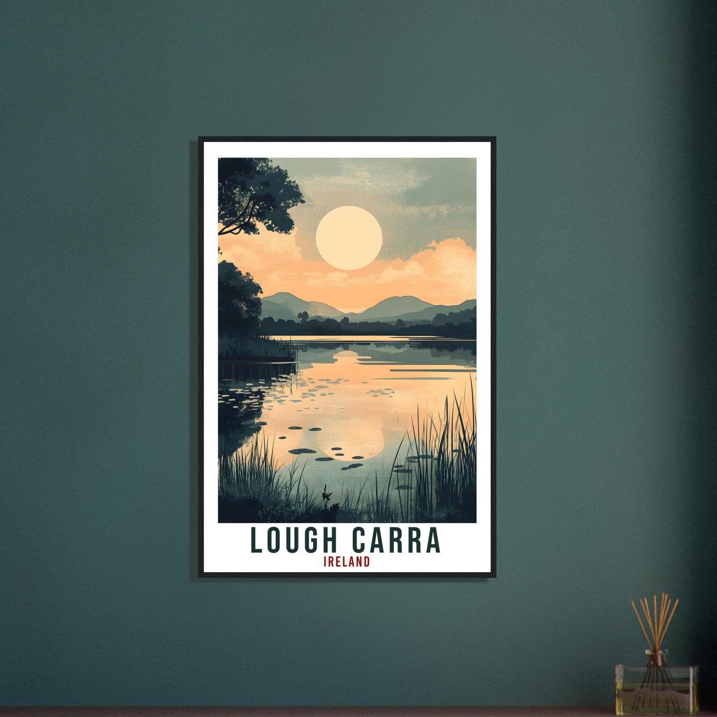 Lough Carra Travel Print Ireland Home Decor Lough Carra Wall Art Gift Wall Hanging Art Lover Mayo Irish Artwork Travel Poster Ireland Travel