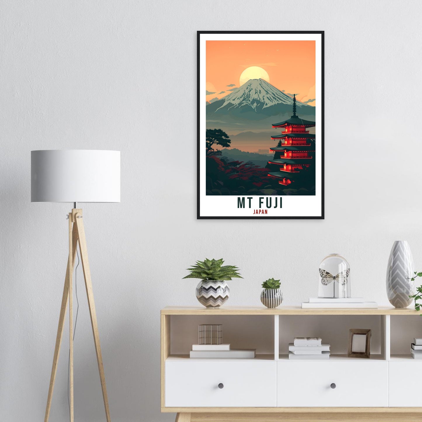 Mt Fuji Travel Print Japan Home Decoration Mount Fuji Wall Art Gift Wall Hanging Art Lover Japanese Artwork Japan Mt Fuji Travel Poster