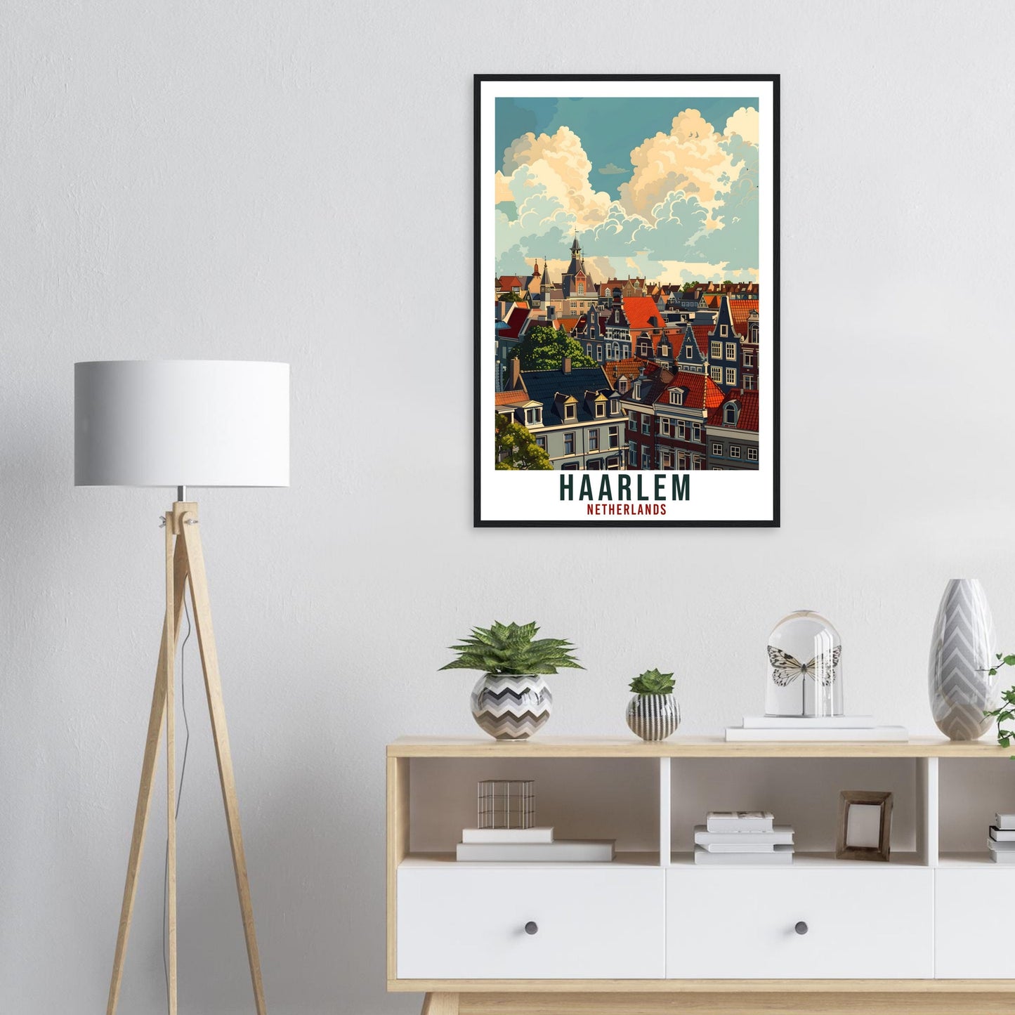 Haarlem Travel Print Holland Wall Art Wall Hanging Home Décor Haarlem Gift Art Lovers Gift Dutch Artwork Gift The Netherlands Travel Poster