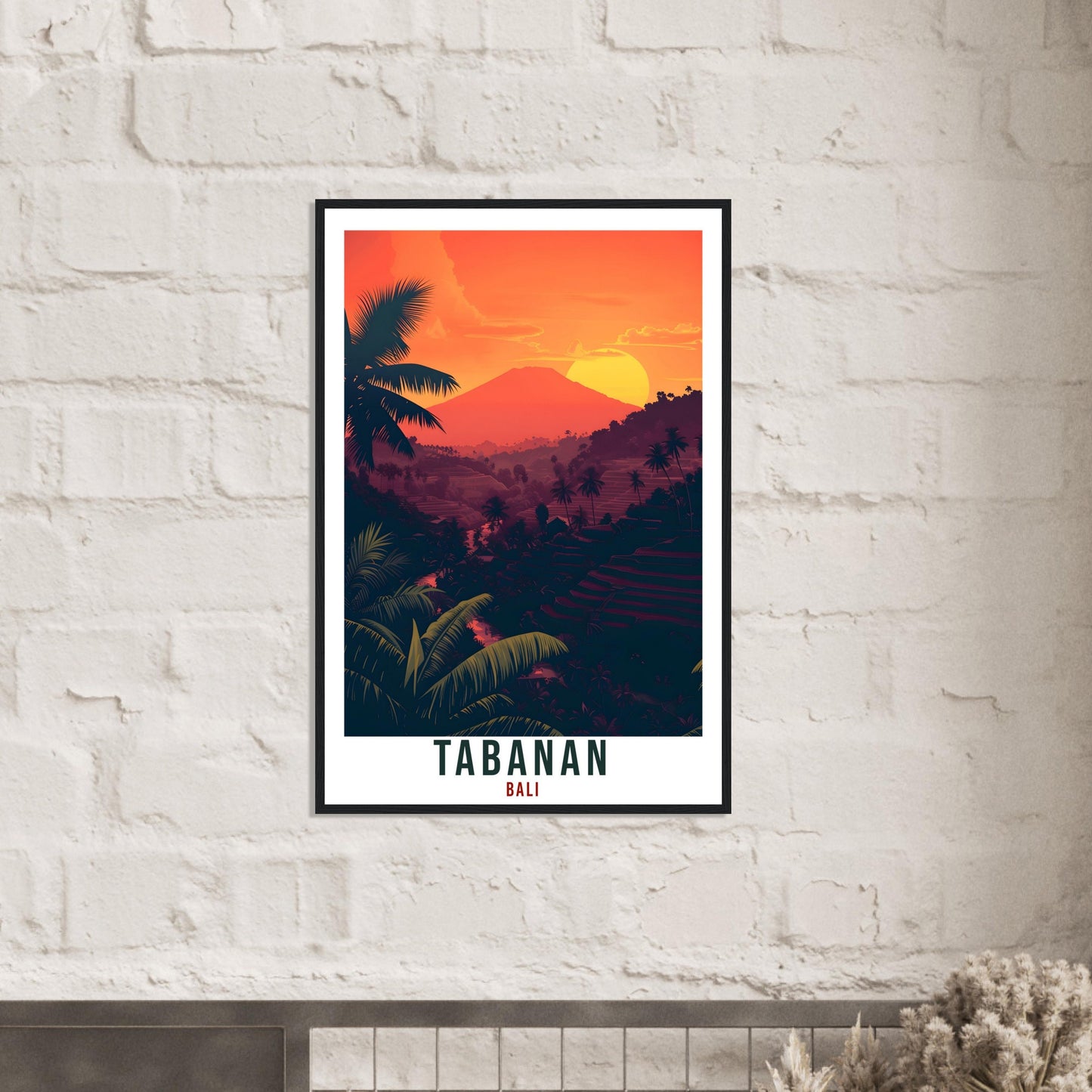Tabanan Bali Travel Print Bali Wall Art Wall Hanging Home Décor Tabanan Gift Landmark Artwork Travel Art Tabanan Indonesia Travel Poster