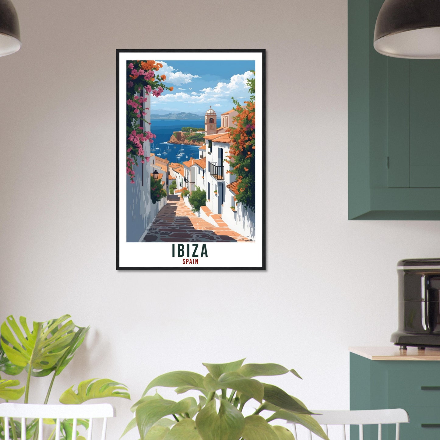 Ibiza Travel Print Spain Home Decoration Ibiza Art Gift Spanish City Wall Art Gift Wall Hanging Art Lover Spain Artwork Ibiza Travel Poster