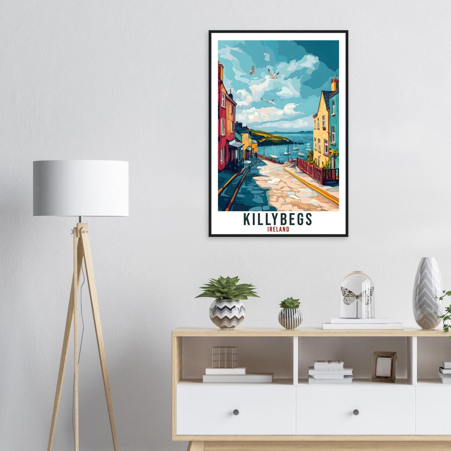 Killybegs Travel Print Ireland Home Decor Killybegs Wall Art Gift Wall Hanging Art Lover Killybegs Artwork Travel Poster Ireland Travel Art