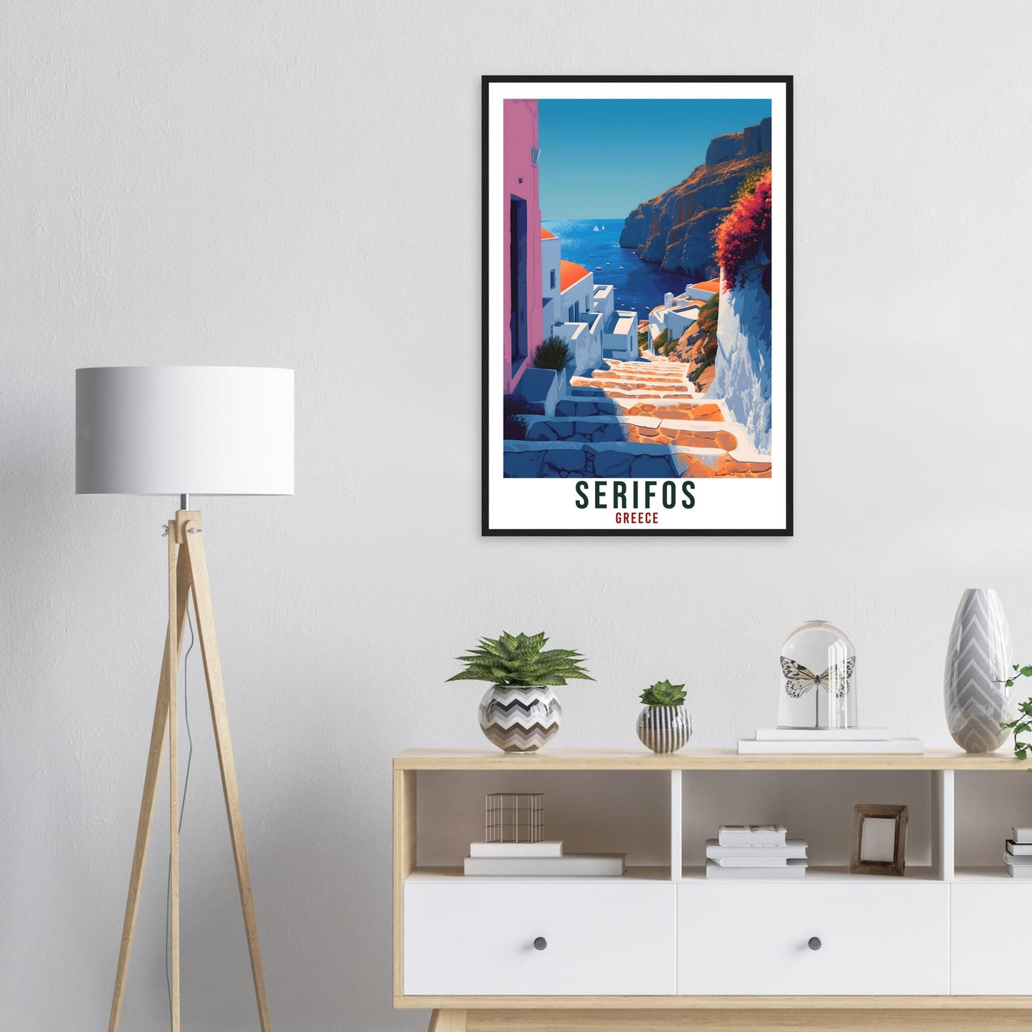 Serifos Travel Print Greece Home Decoration Serifos Greek Island Wall Art Gift Wall Hanging Art Lover Greece Artwork Serifos Travel Poster