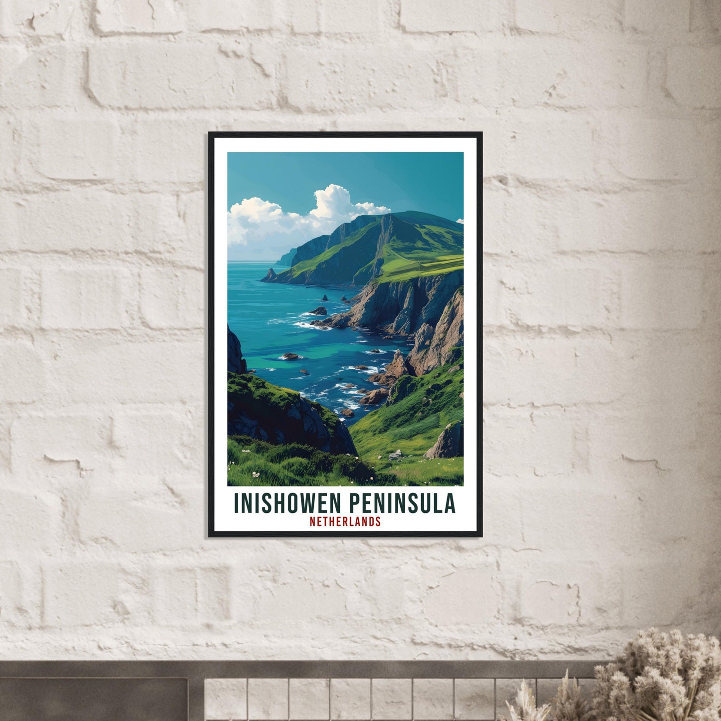 Inishowen Peninsula Travel Print Ireland Home Decoration Wall Art Gift Wall Hanging Art Lover Irish Artwork Ireland Inishowen Travel Poster