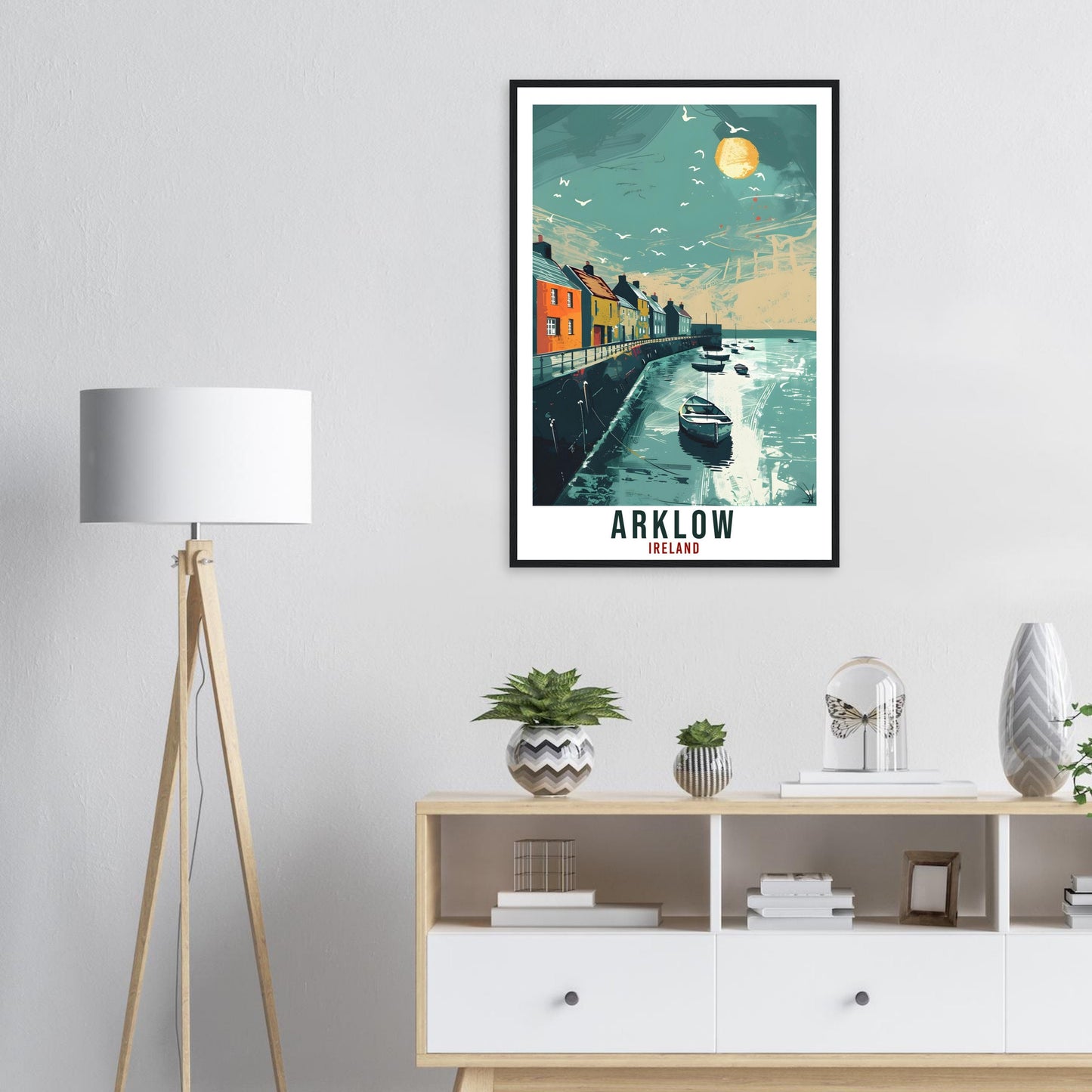 Arklow Travel Print Ireland Wall Art Wall Hanging Home Living Décor Arklow Gift Art Lovers Gift Irish Artwork Gift Ireland Travel Poster