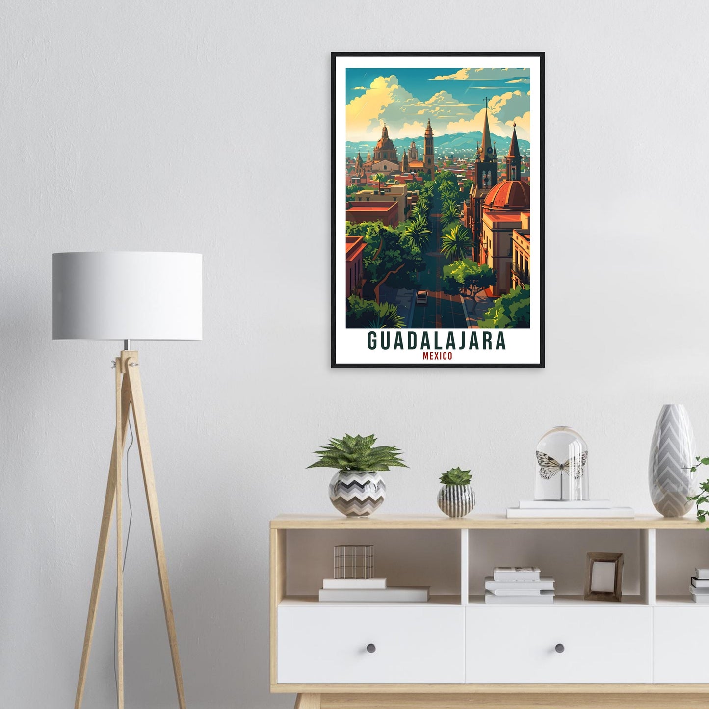 Guadalajara Mexico Travel Print Mexico Wall Art Wall Hanging Home Décor Guadalajara Gift Mexico Landmark Artwork Guadalajara Travel Poster