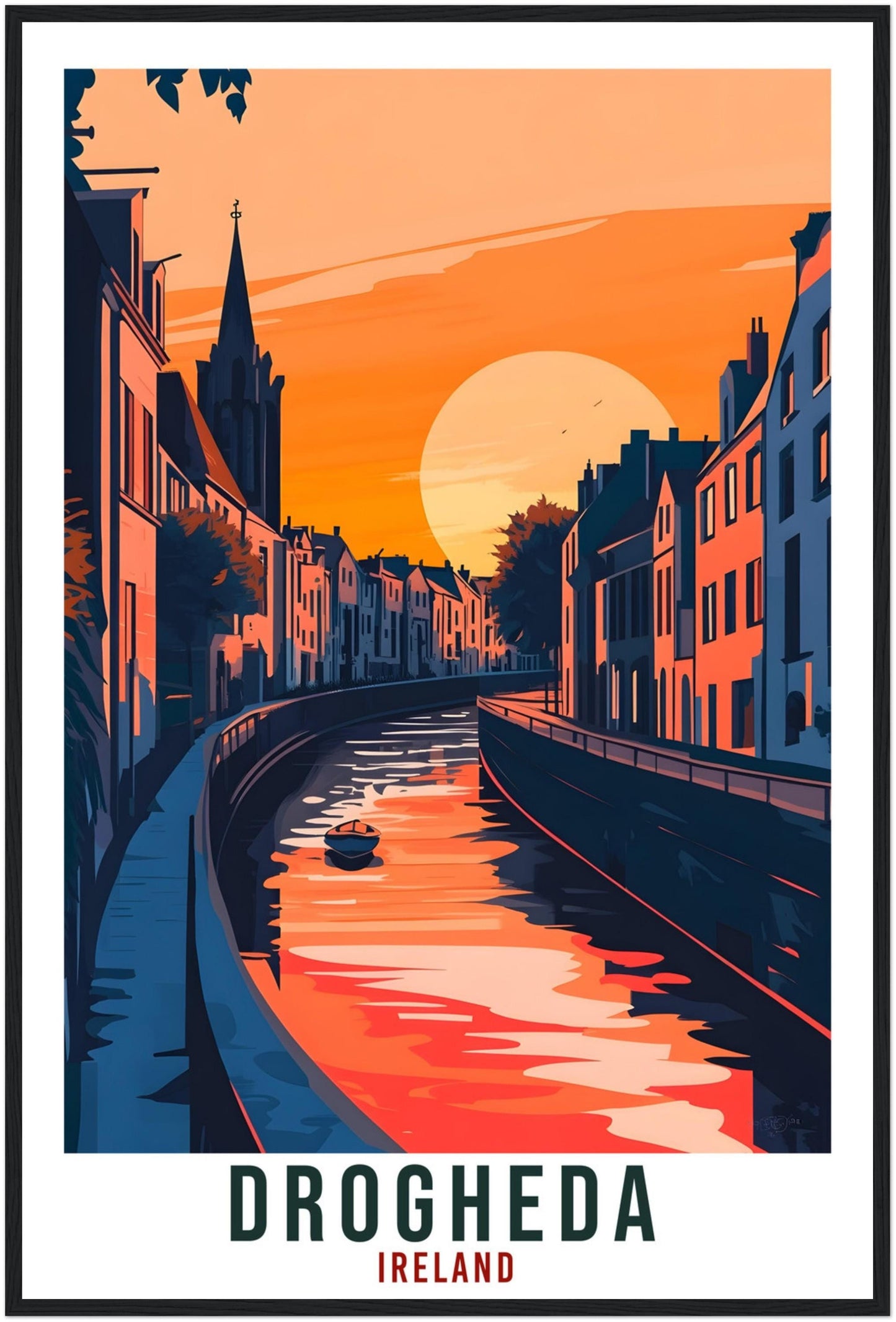 Drogheda Travel Print Ireland Home Decor Drogheda Wall Art Gift Wall Hanging Art Lover Drogheda Irish Artwork Travel Poster Ireland Travel