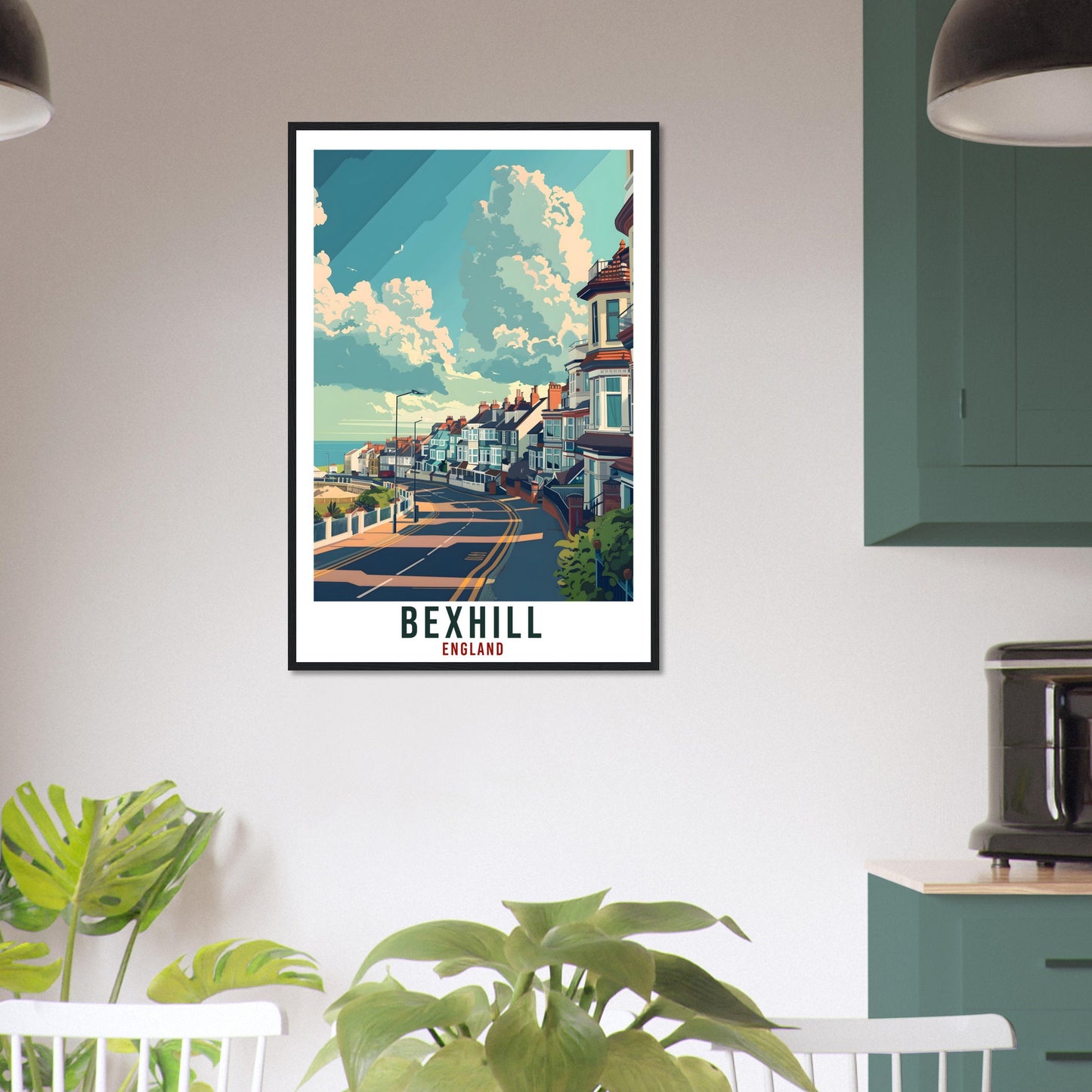 Bexhill Travel Print Wall Art Bexhill Wall Hanging Home Living Décor Bexhill Gift Art Lovers Gift Artwork Gift Print England Travel Poster