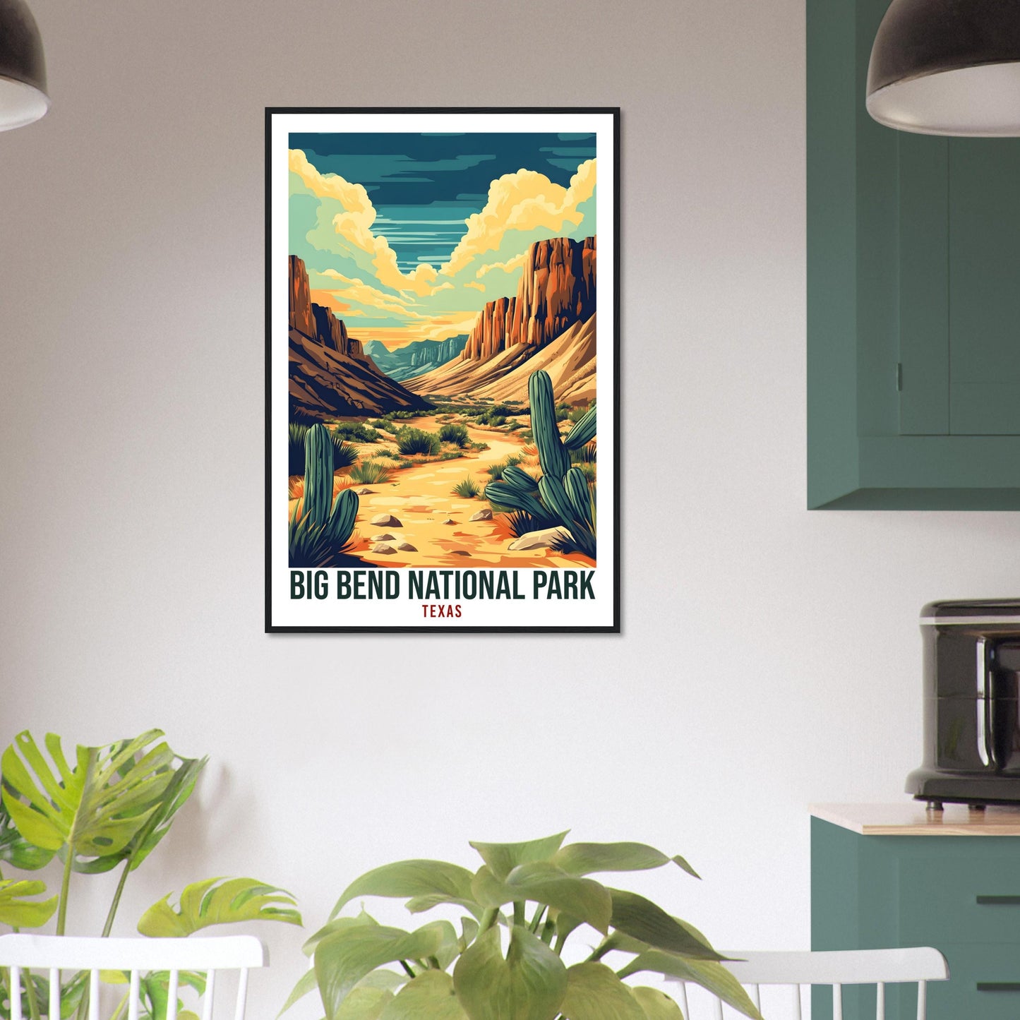 Big Bend National Park Texas USA Travel Print Wall Art Wall Hanging Home Décor Big Bend Park Gift Travel Art USA Artwork Travel Poster
