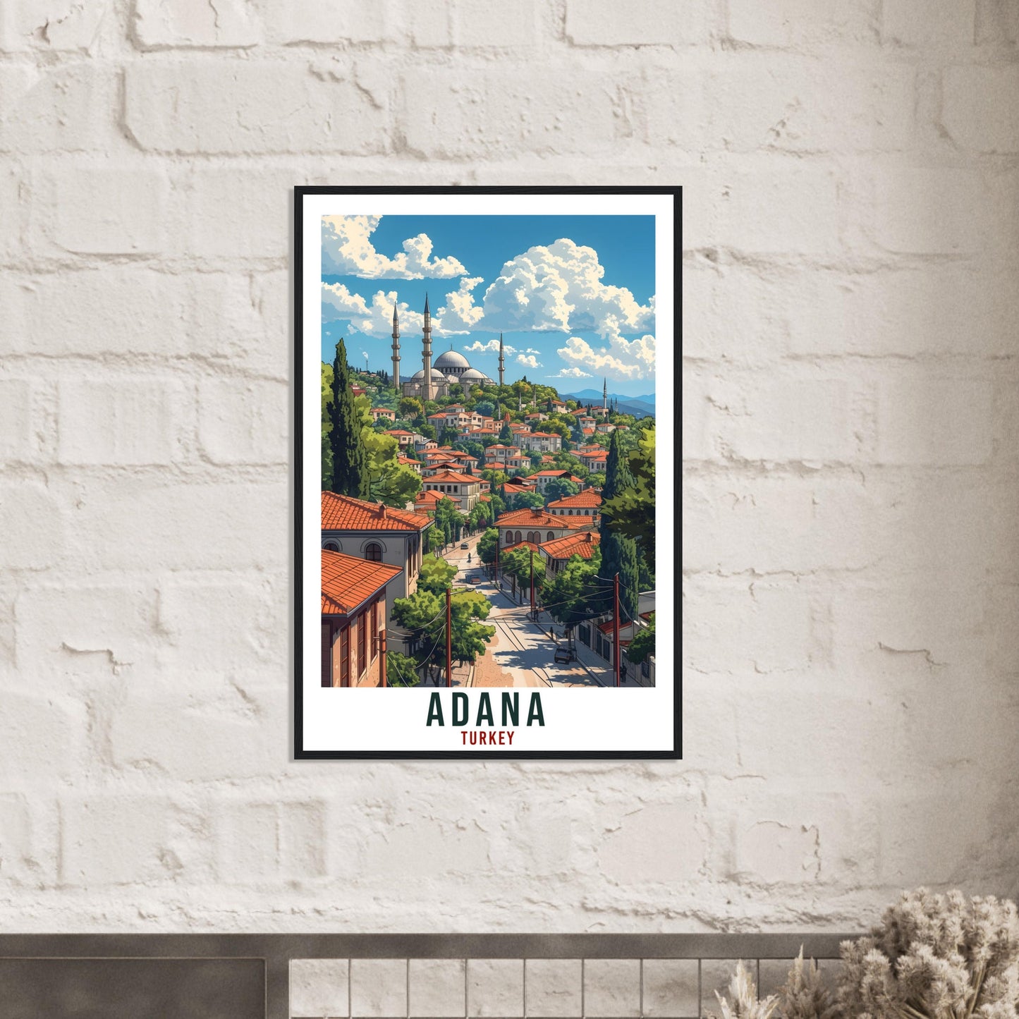 Adana Gift Travel Print Turkey Home Decoration Adana Turkish City Wall Art Gift Wall Hanging Art Lover Turkey Artwork Adana Travel Poster