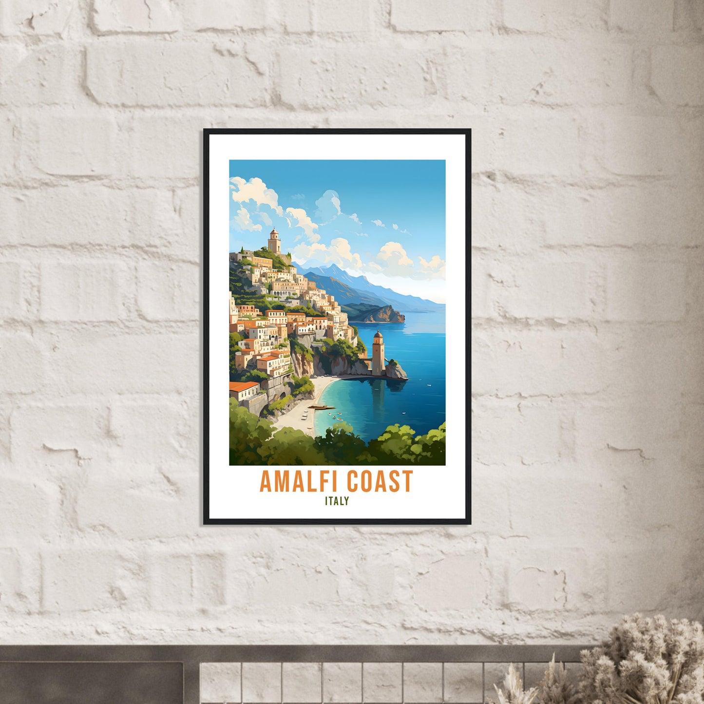 Amalfi Coast Travel Print Wall Art Amalfi Italy Wall Hanging Home Decor Amalfi Gift Art Lovers Wall Art Print Amalfi Italy Art Amalfi Art