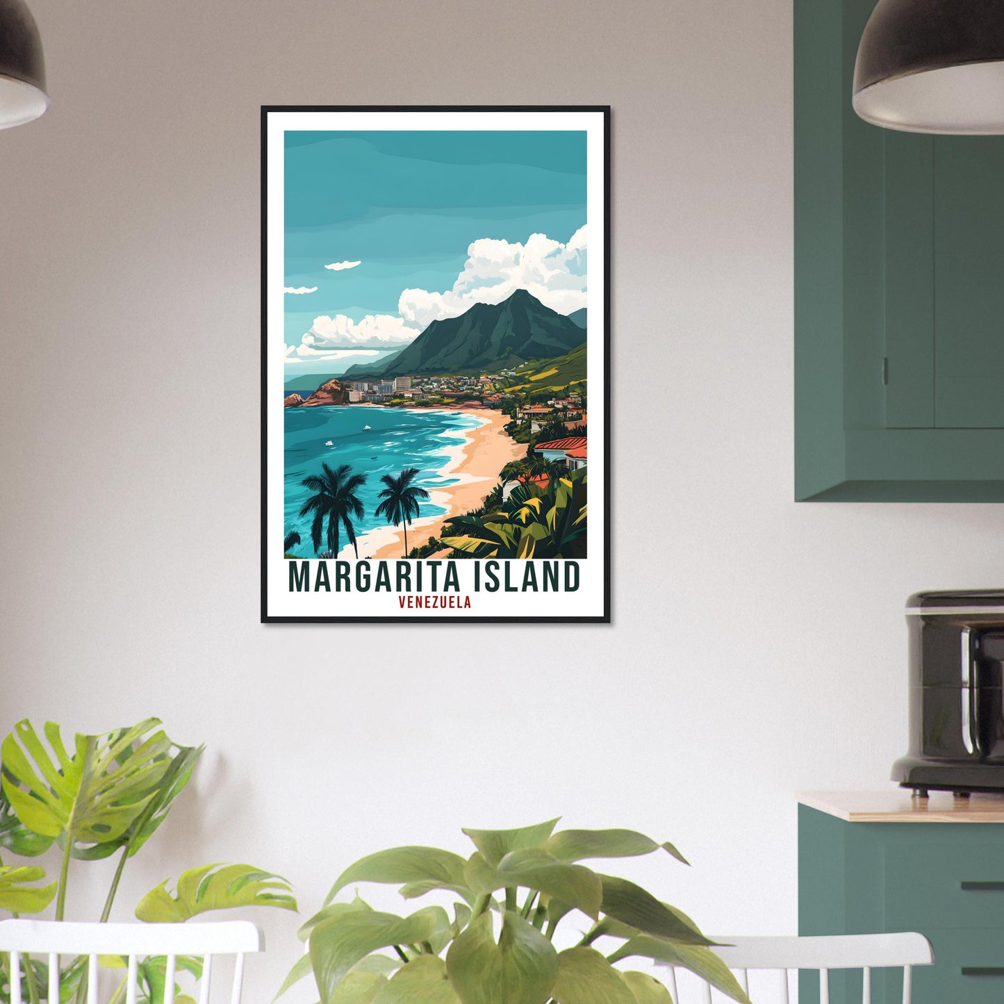 Margarita Island Travel Print Venezuela Decor Margarita Island Wall Art Wall Hanging Art Lover Venezuelan Artwork Travel Poster Travel Art