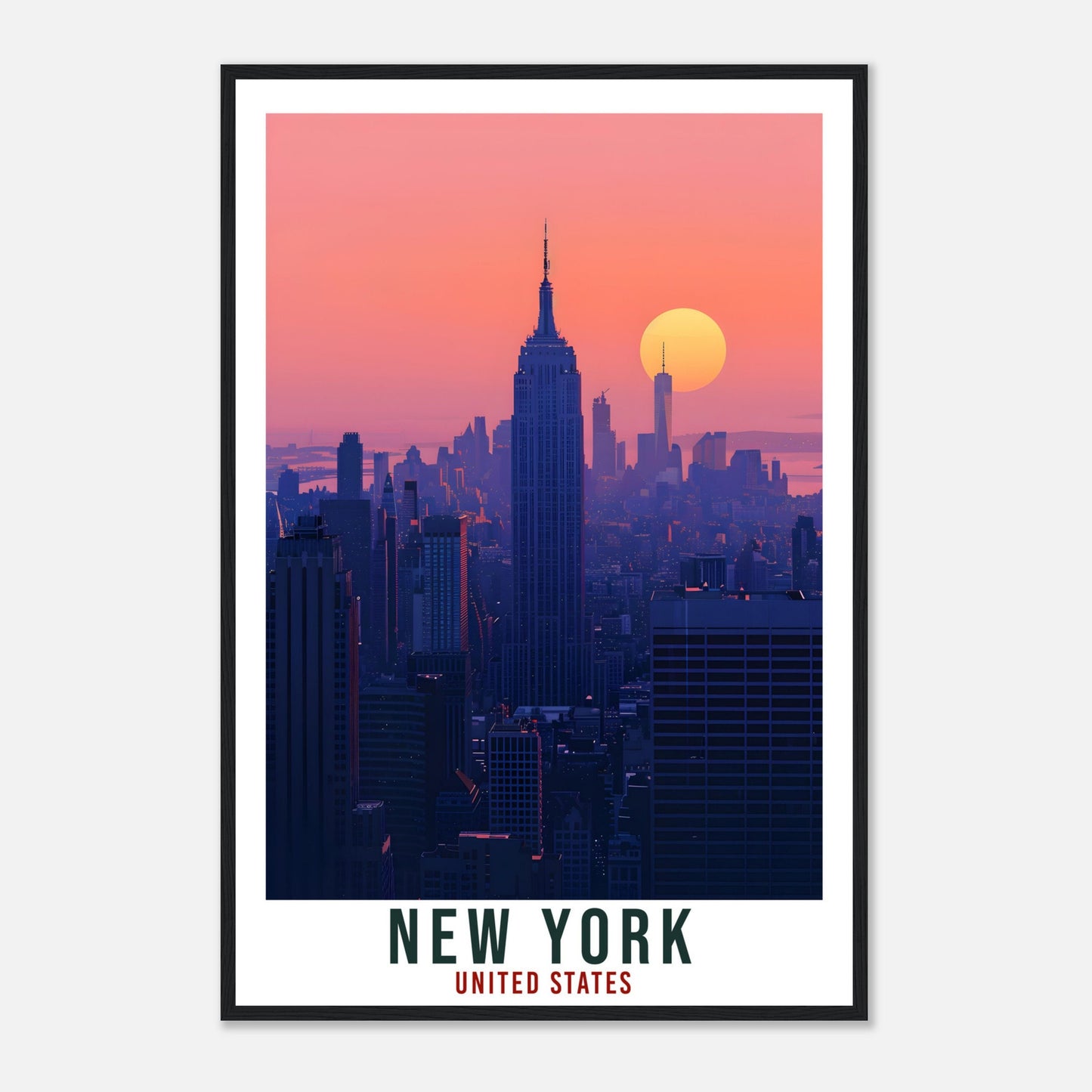 New York City Travel Print United States Home Decoration USA City Wall Art Gift Wall Hanging Art Lover NYC Artwork New York Travel Poster