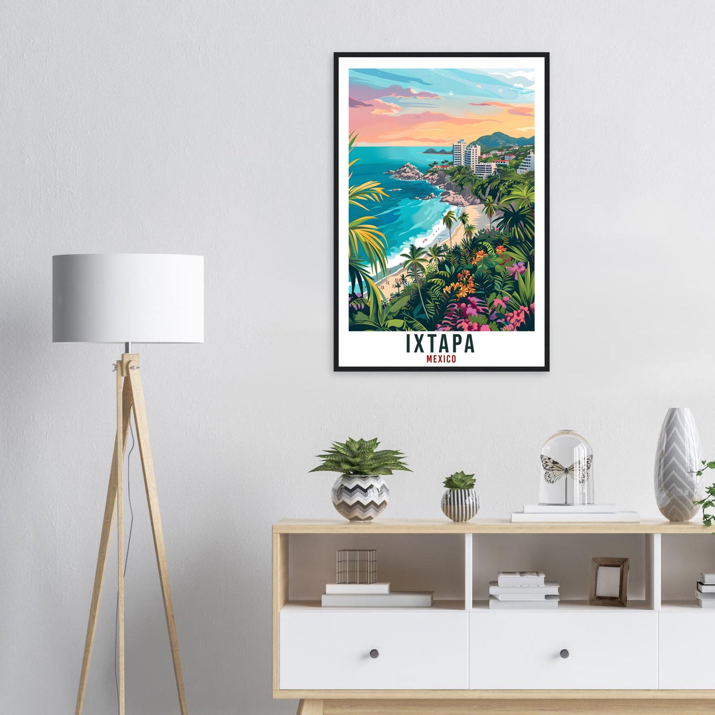 Ixtapa Mexico Travel Print Mexico Wall Art Wall Hanging Home Décor Ixtapa Gift Mexico Decor Ixtapa Artwork Gift South America Travel Poster