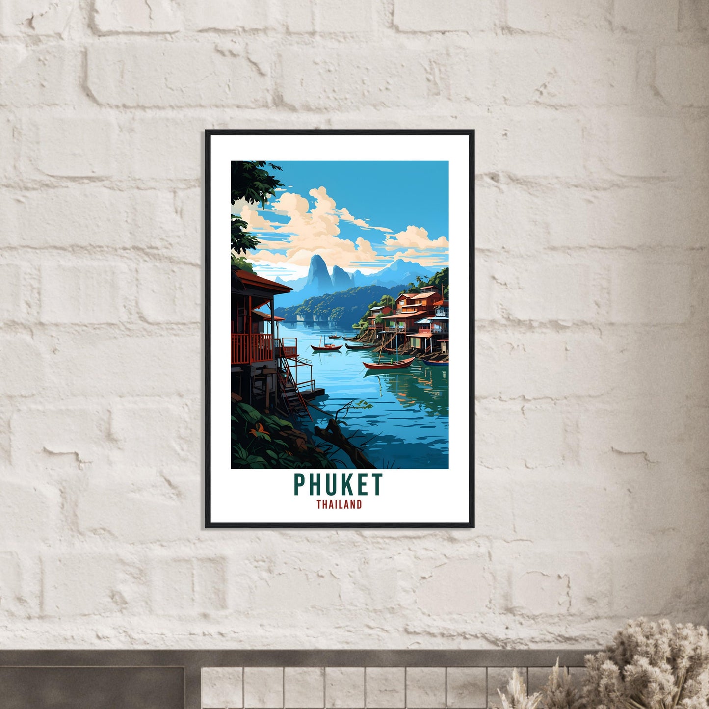 Phuket Travel Print Wall Art Phuket Wall Hanging Thailand Gift Holiday Print Phuket Art Print Phuket Travel Poster Phuket Landscape Print