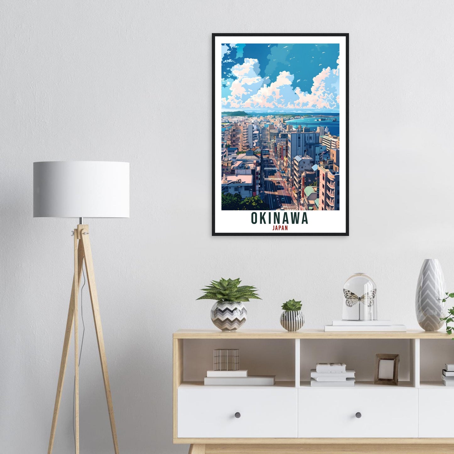 Okinawa Travel Poster Japan Home Decoration Wall Art Gift Wall Hanging Art Lover Japanese Artwork Japan Okinawa Travel Print Cityscape Print