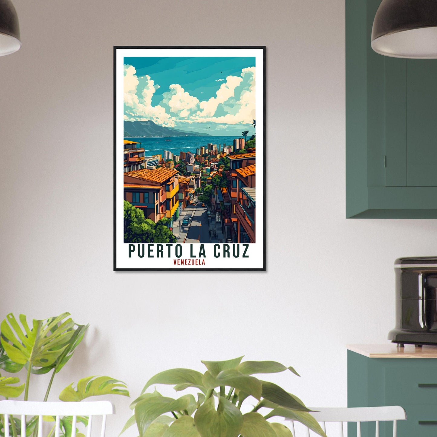 Puerto La Cruz Travel Print Venezuela Decor Wall Art Gift Wall Hanging Art Lover Puerto La Cruz Venezuelan Artwork Travel Poster Travel Art
