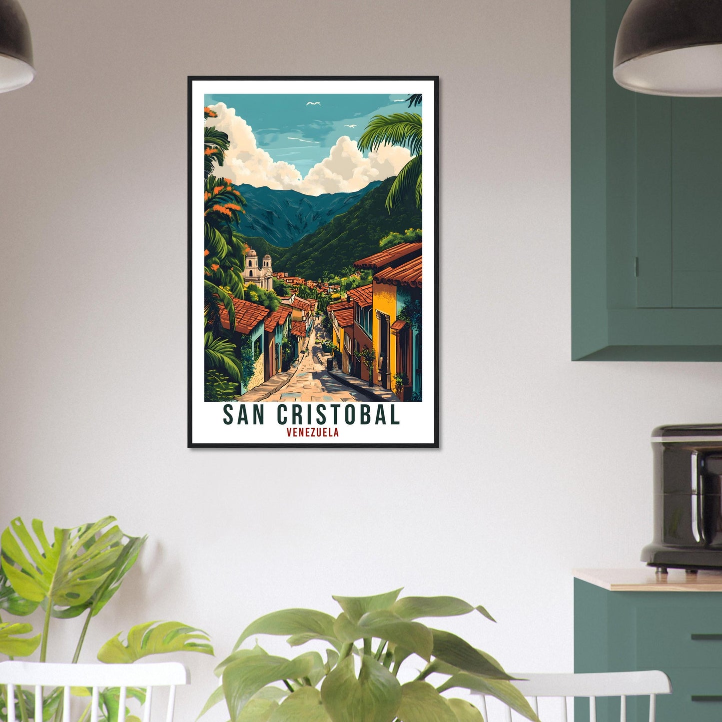 San Cristobal Travel Print Venezuela Home Decor San Cristobal Wall Art Wall Hanging Art Lover San Cristobal Venezuelan Artwork Travel Poster