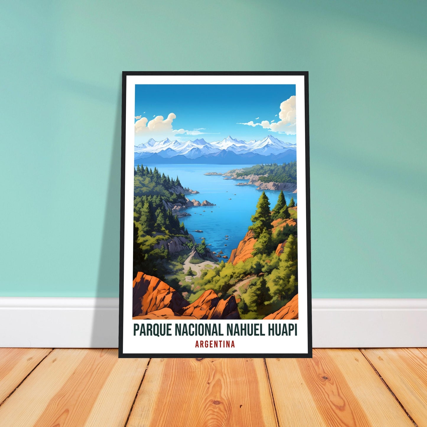 Nahuel Huapi National Park Travel Print Wall Art Nahuel Huapi Argentina Landscape Artwork Gift Nahuel Huapi Travel Poster Argentina Lovers