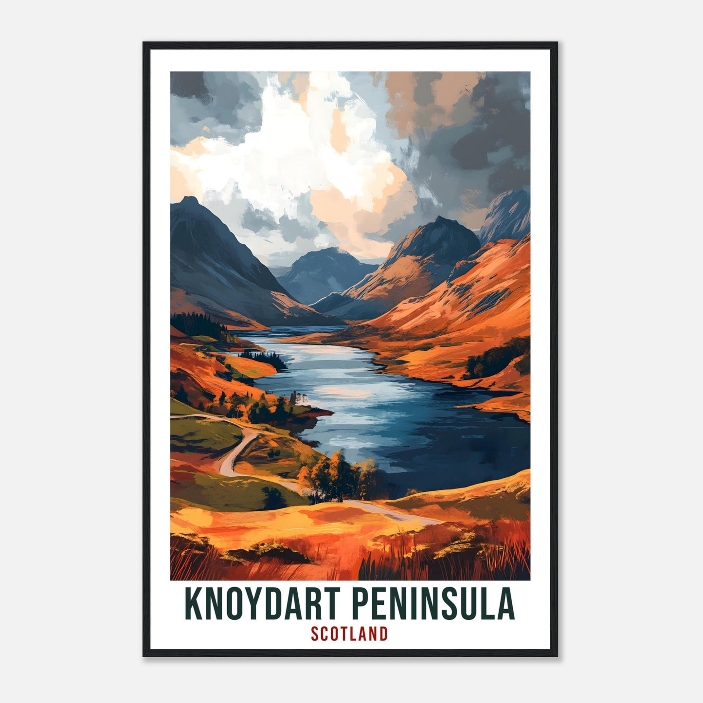 Knoydart Peninsula Travel Print Scotland Decor Knoydart Wall Art Wall Hanging Art Lover Scotland Artwork Travel Poster Knoydart Peninsula