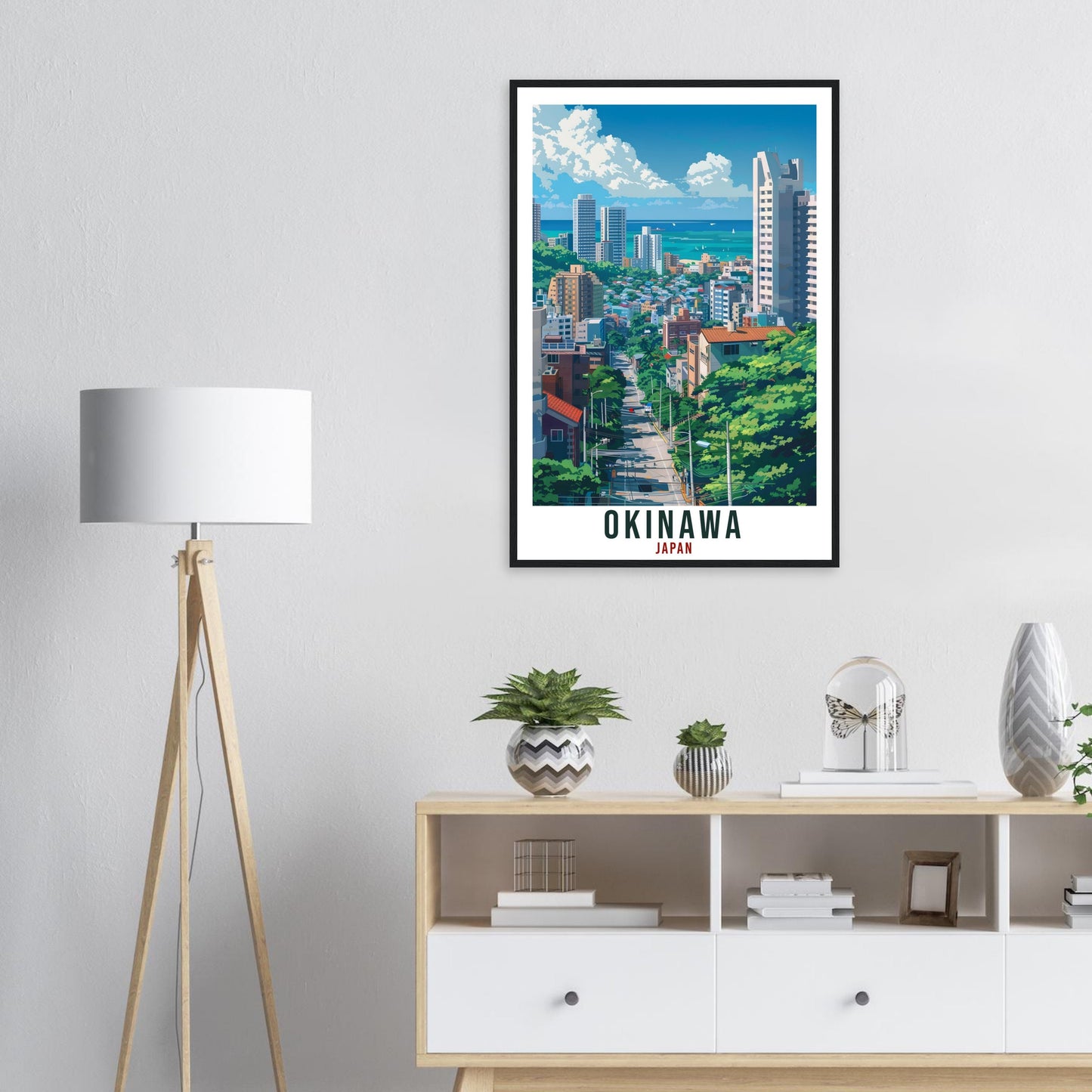 Okinawa Travel Print Japan Home Decoration Wall Art Gift Wall Hanging Art Lover Japanese Artwork Japan Okinawa Travel Poster Cityscape Print