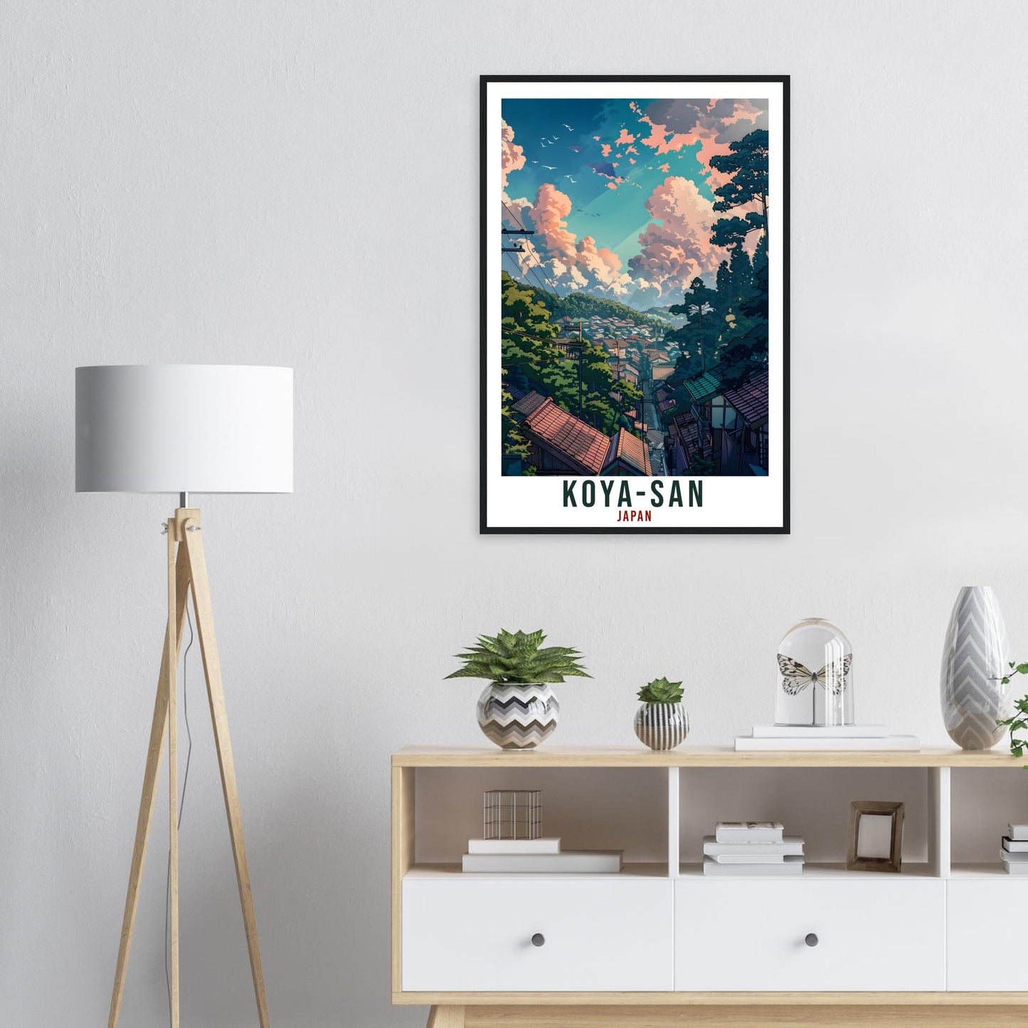 Koya-San Travel Print Japan Home Decoration Wall Art Gift Wall Hanging Art Lover Japanese Artwork Japan Koya-San Travel Poster Holiday Print