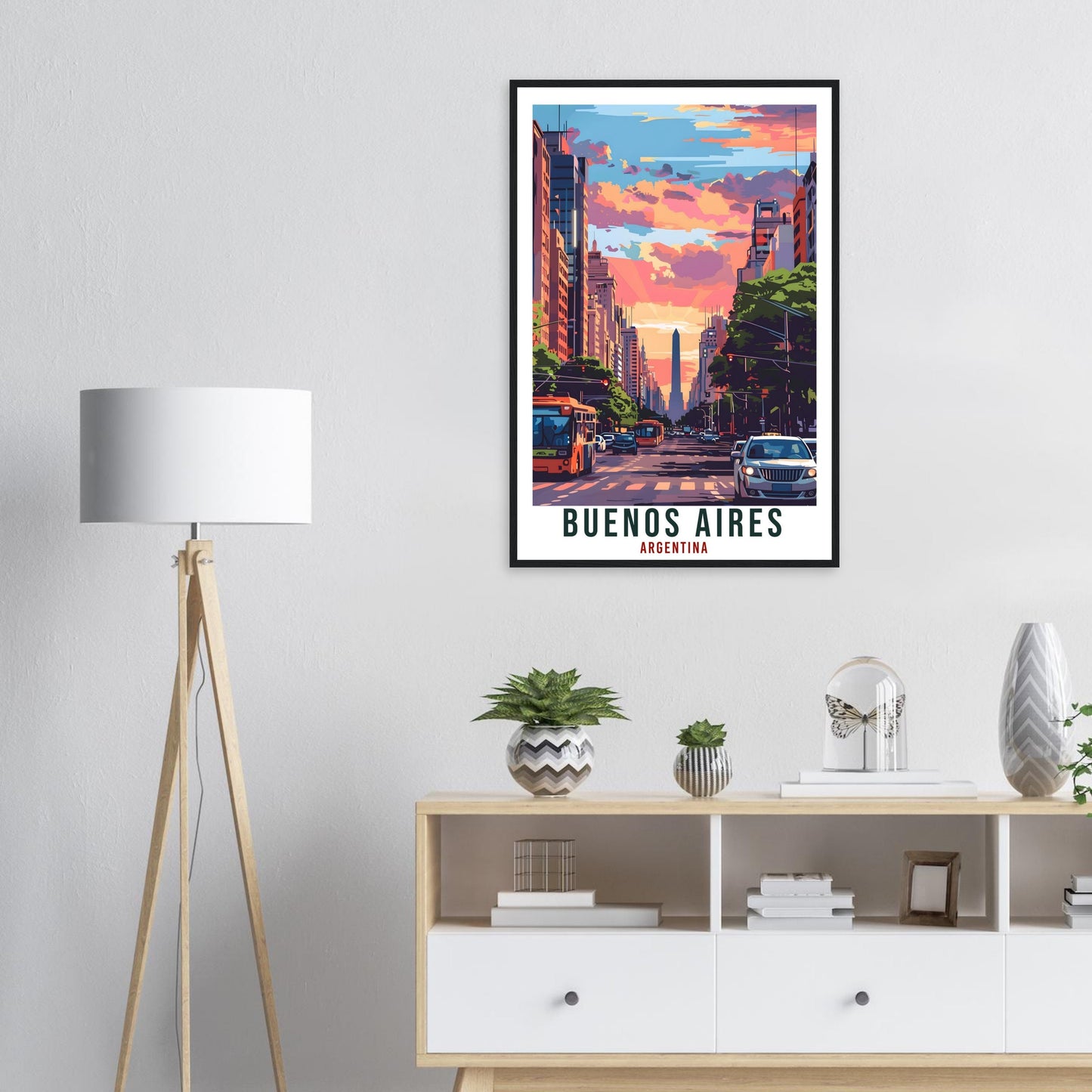 Buenos Aires Argentina Travel Print Wall Art Wall Hanging Home Décor Buenos Aires Gift Landmark Artwork Travel Art Argentina Travel Poster