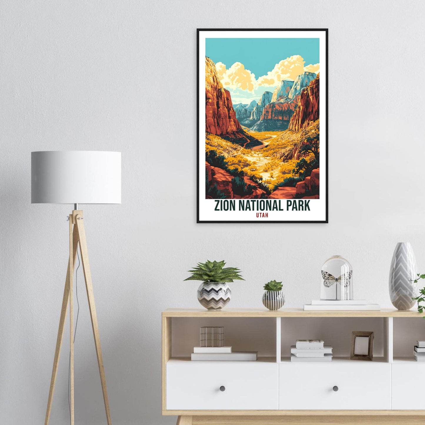 Zion National Park Utah USA Travel Print Wall Art Wall Hanging Home Décor Zion National Park Gift Travel Art USA Utah Artwork Travel Poster