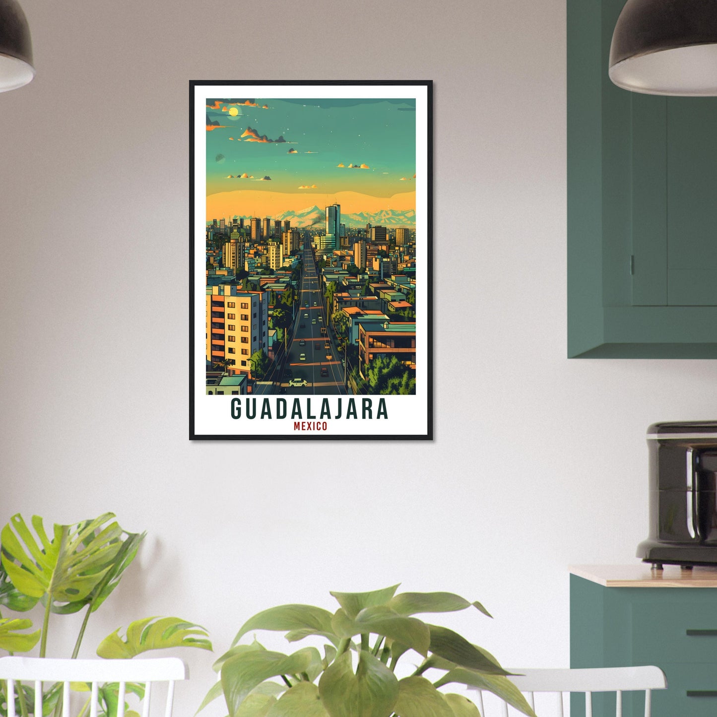 Guadalajara Mexico Travel Print Mexico Wall Art Wall Hanging Home Décor Guadalajara Gift Mexico Landmark Artwork South America Travel Poster