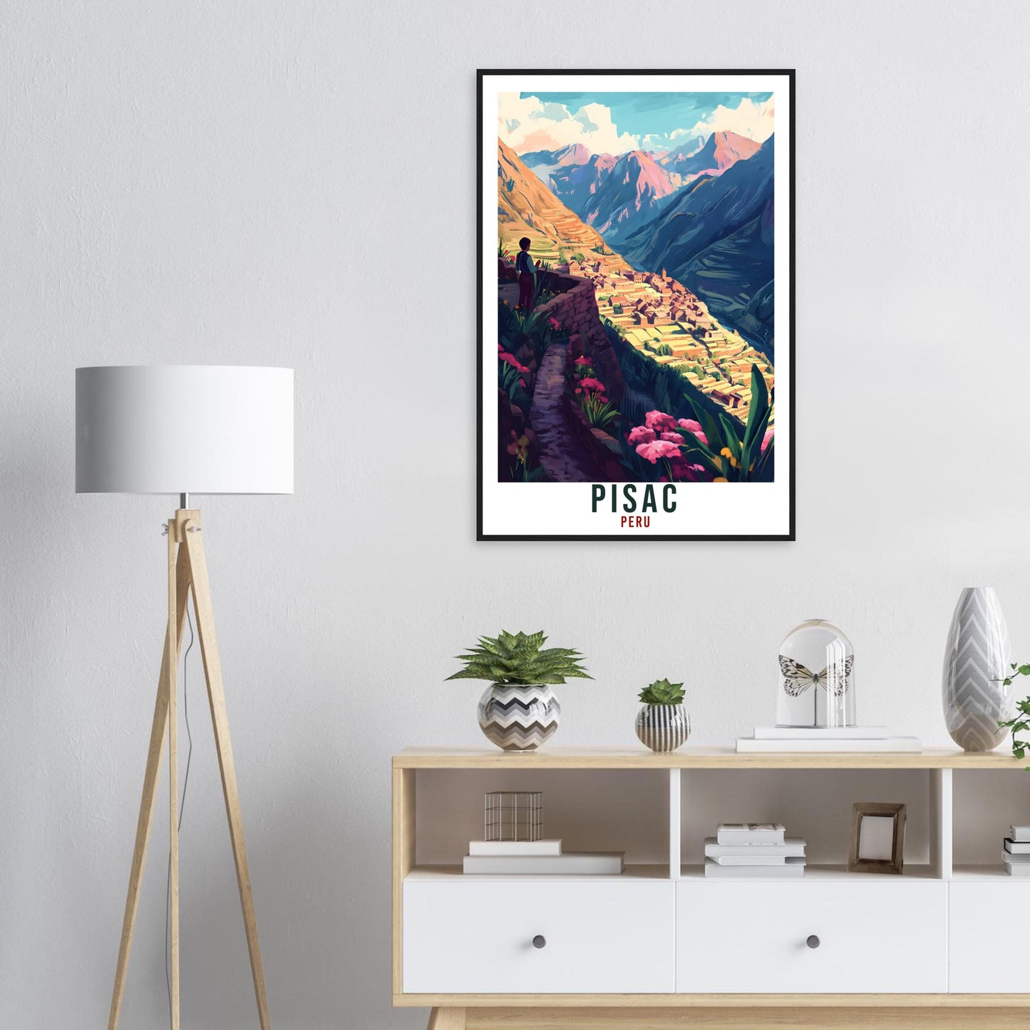 Pisac Travel Print Peru Home Decor Pisac Wall Art Gift Wall Hanging Art Lover Pisac Peruvian Artwork Travel Poster Travel Art Travel Gift