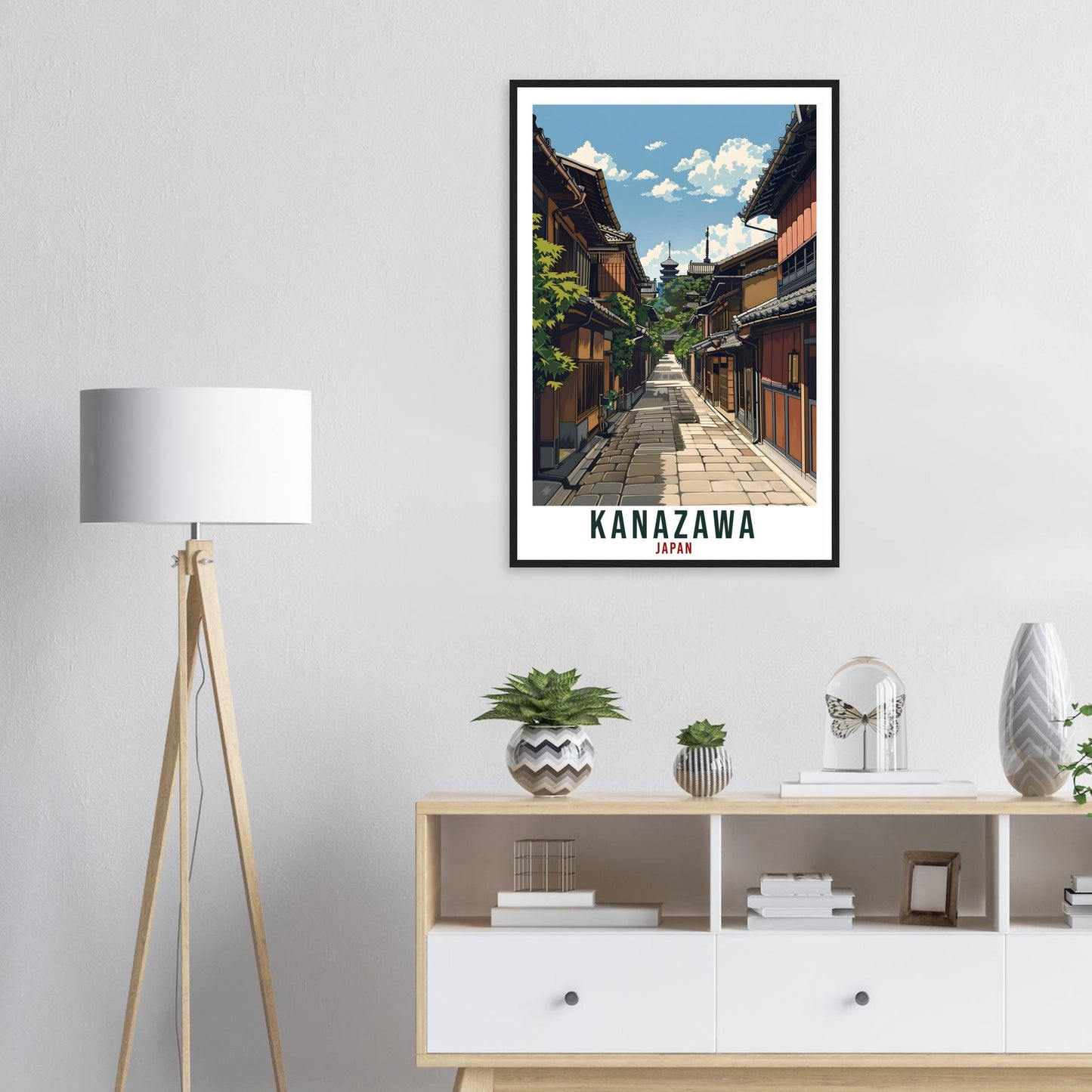 Kanazawa Travel Print Japan Home Decoration Wall Art Gift Wall Hanging Art Lover Japanese Artwork Japan Kanazawa Travel Poster City Print