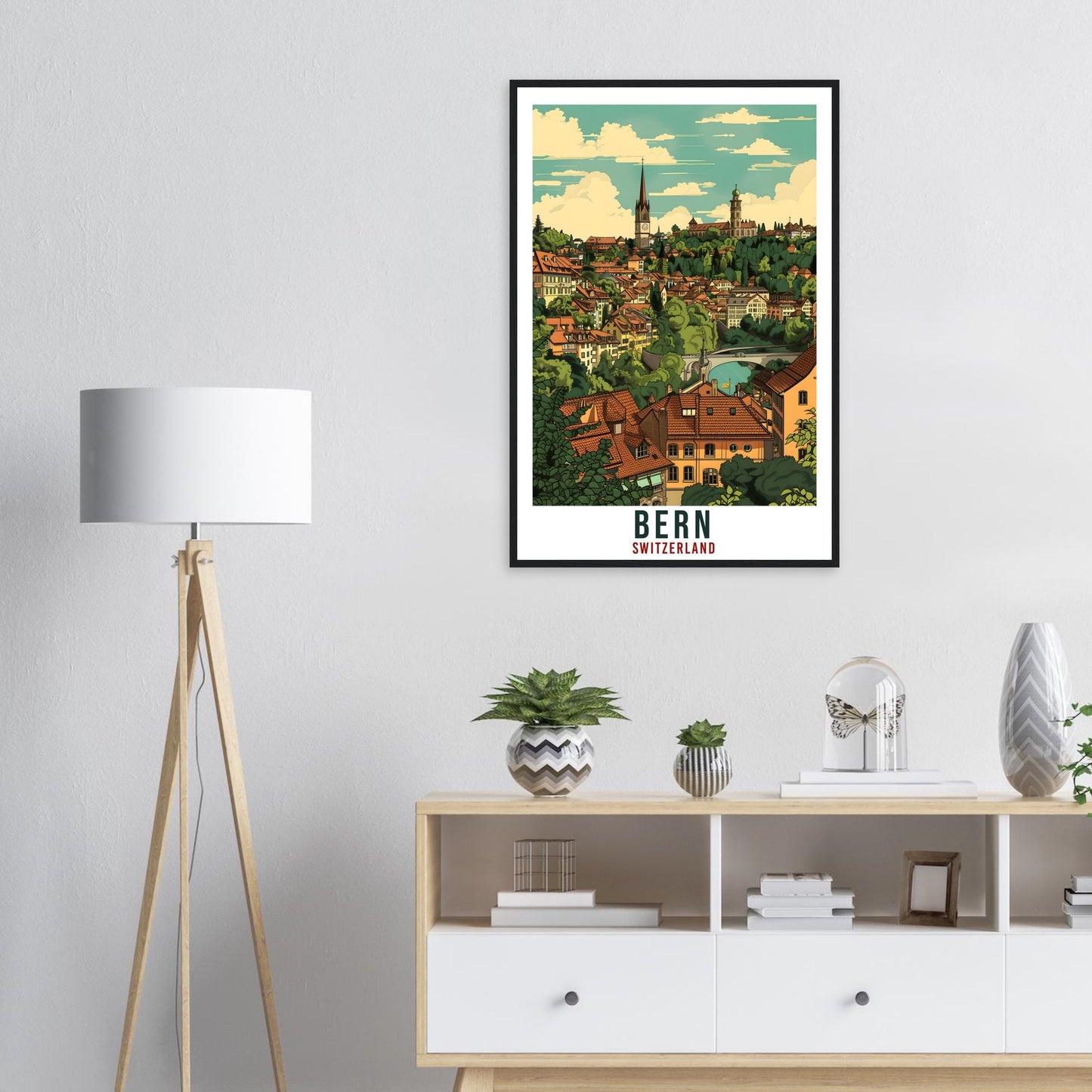 Bern Travel Print Swiss Wall Art Bern Wall Hanging Home Living Décor Bern Gift Art Lovers Gift Switzerland Artwork Gift Swiss Travel Poster
