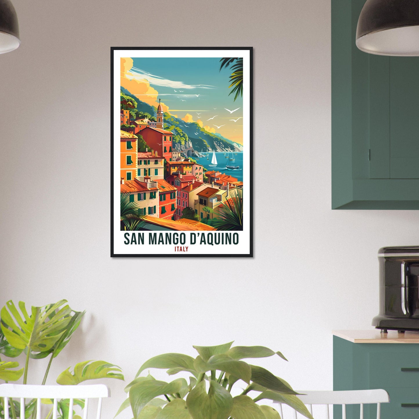 San Mango d'Aquino Italy Travel Print Italy Wall Art Wall Hanging Home Décor San Mango dAquino Gift Italy Artwork Gift Italian Travel Poster