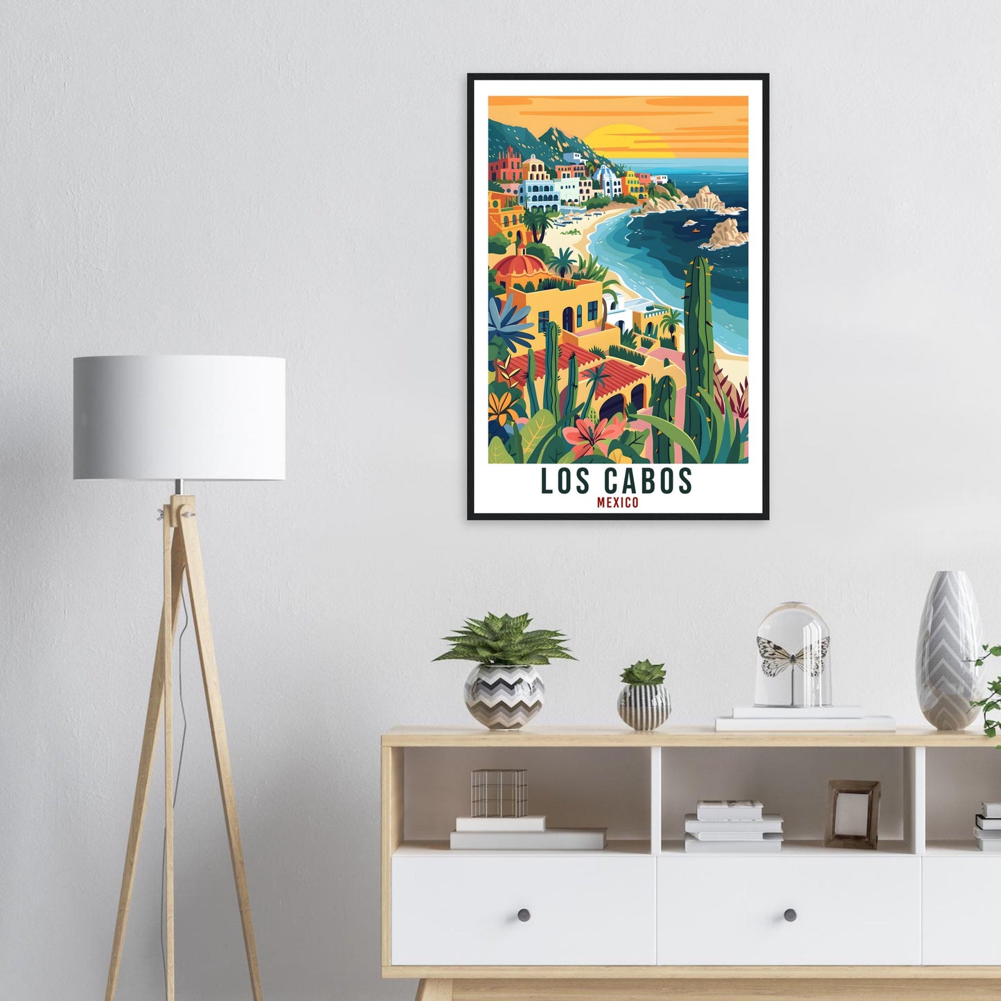Los Cabos Mexico Travel Print Mexico Wall Art Wall Hanging Home Décor Los Cabos Gift Mexico Landmark Artwork South America Travel Poster