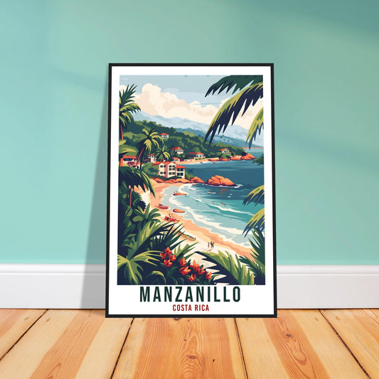 Manzanillo Costa Rica Travel Print Wall Art Wall Hanging Home Décor Manzanillo Beach Gift Artwork Travel Art Costa Rica City Travel Poster