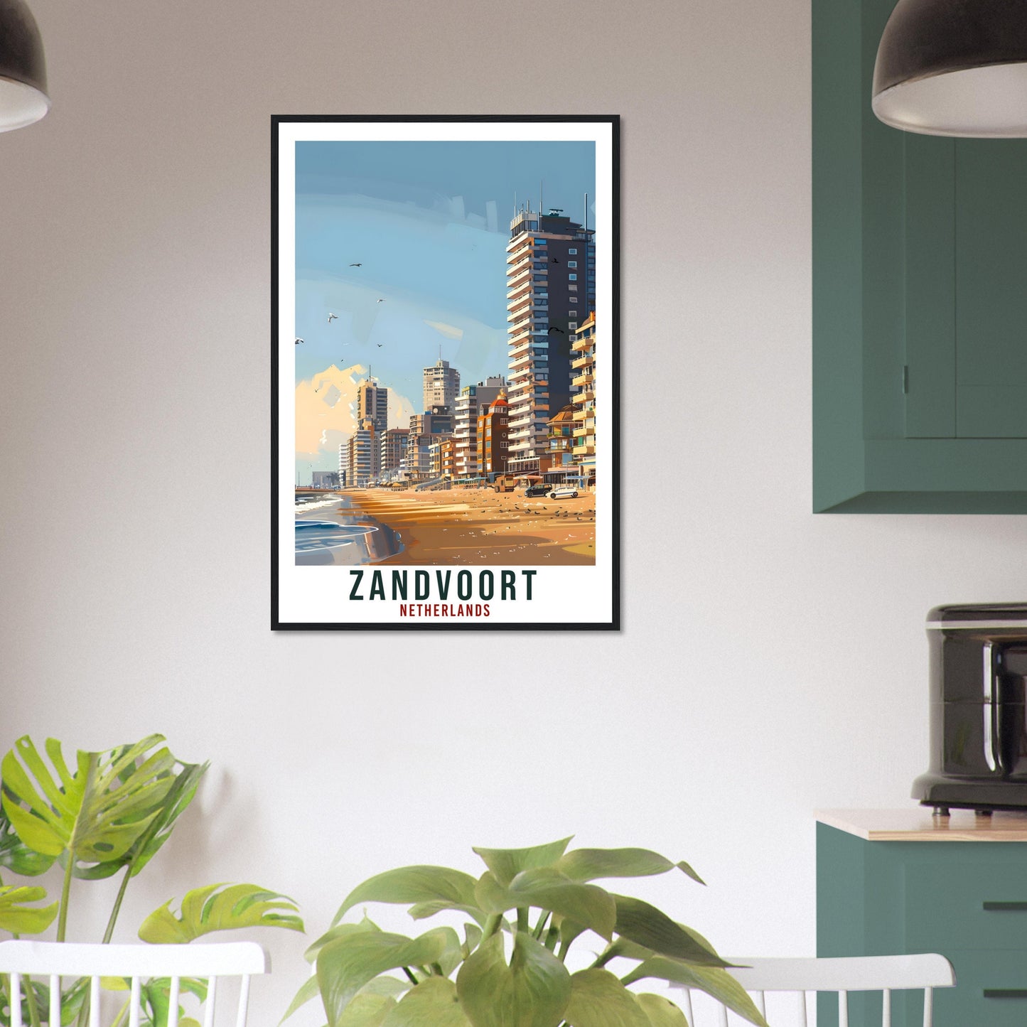 Zandvoort Travel Print Holland Wall Art Wall Hanging Home Décor Zandvoort Gift Art Lovers Gift Dutch Artwork The Netherlands Travel Poster
