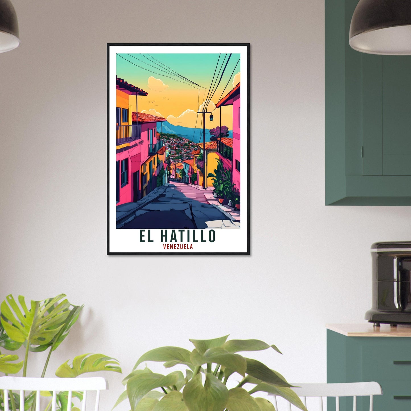 El Hatillo Travel Print Venezuela Decor El Hatillo Wall Art Wall Hanging Art Lover El Hatillo Venezuelan Artwork Travel Poster Travel Art