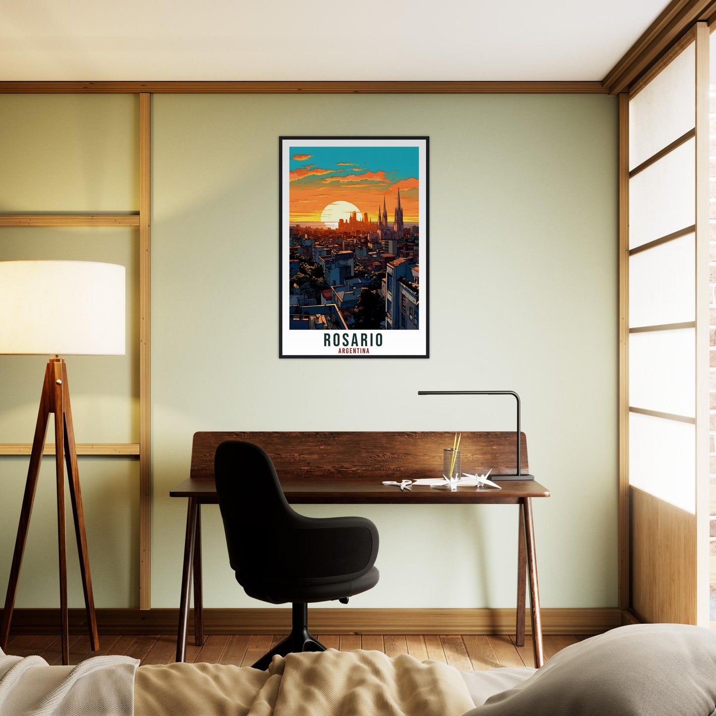 Rosario Travel Print Wall Art Rosario Argentina City Landscape Artwork Rosario Art Gifts Rosario Travel Poster Argentinian Art Lovers Gift