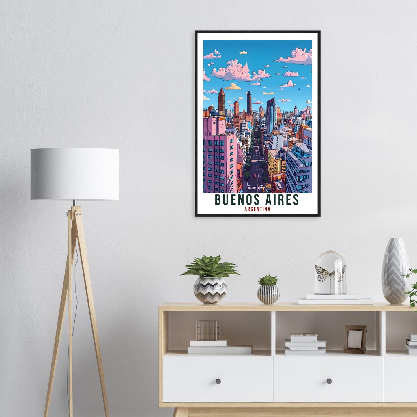 Buenos Aires Argentina Travel Print Wall Art Wall Hanging Home Décor Buenos Aires Gift Landmark Artwork Travel Art Argentina Travel Poster