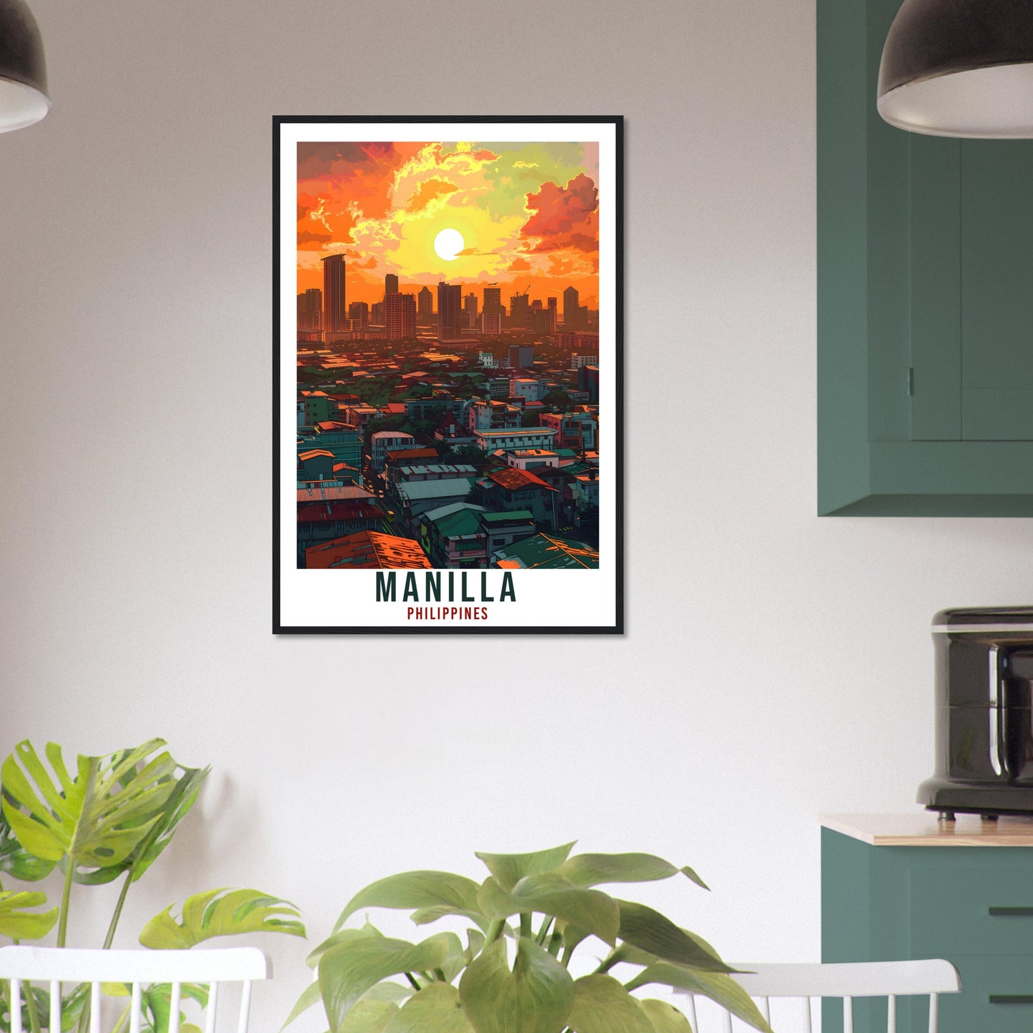 Manilla Philippines Travel Print Wall Art Wall Hanging Home Décor Manilla Gift Landmark Artwork Travel Art Philippines City Travel Poster