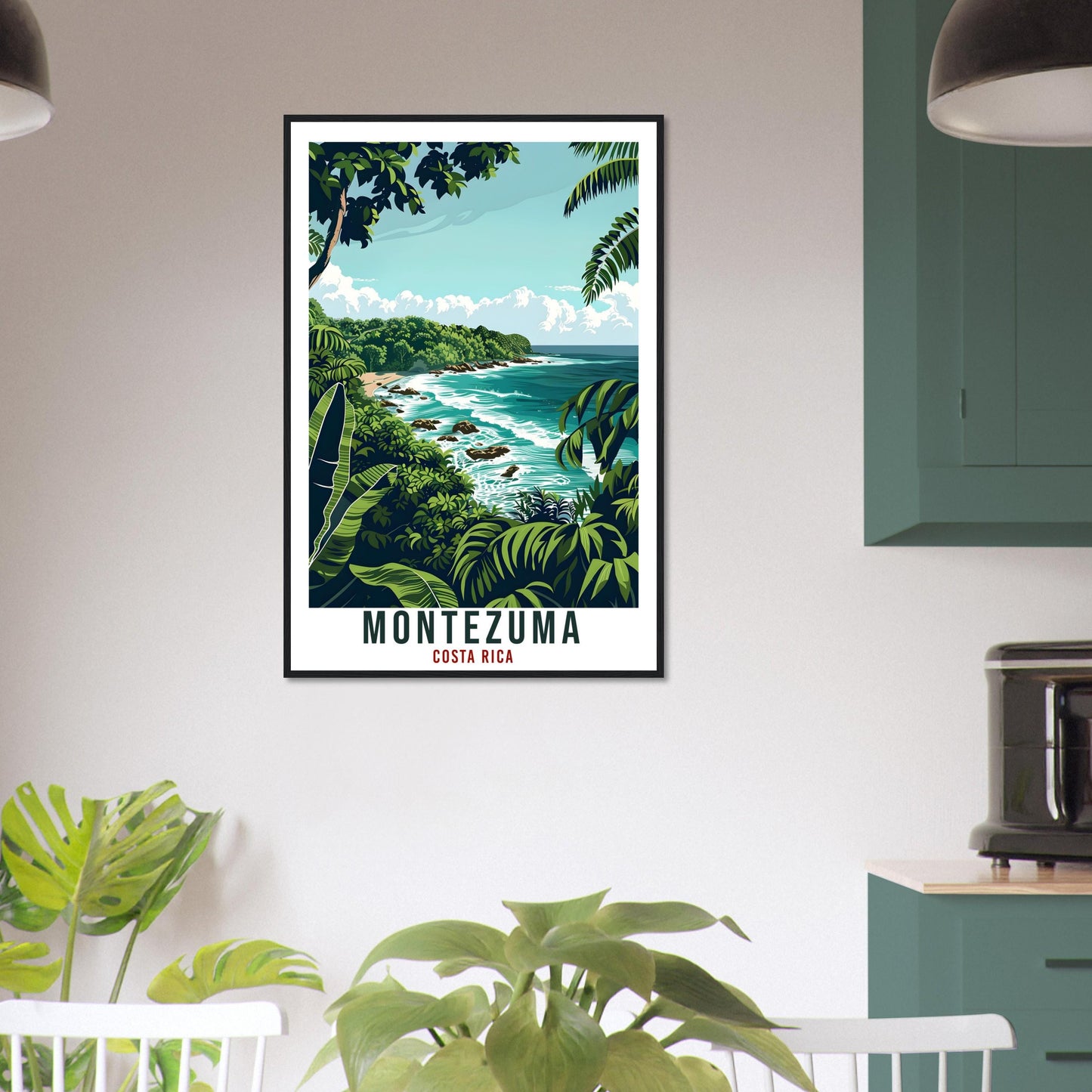 Montezuma Costa Rica Travel Print Wall Art Wall Hanging Home Décor Montezuma Gift Wall Art Artwork Travel Art Costa Rica City Travel Poster