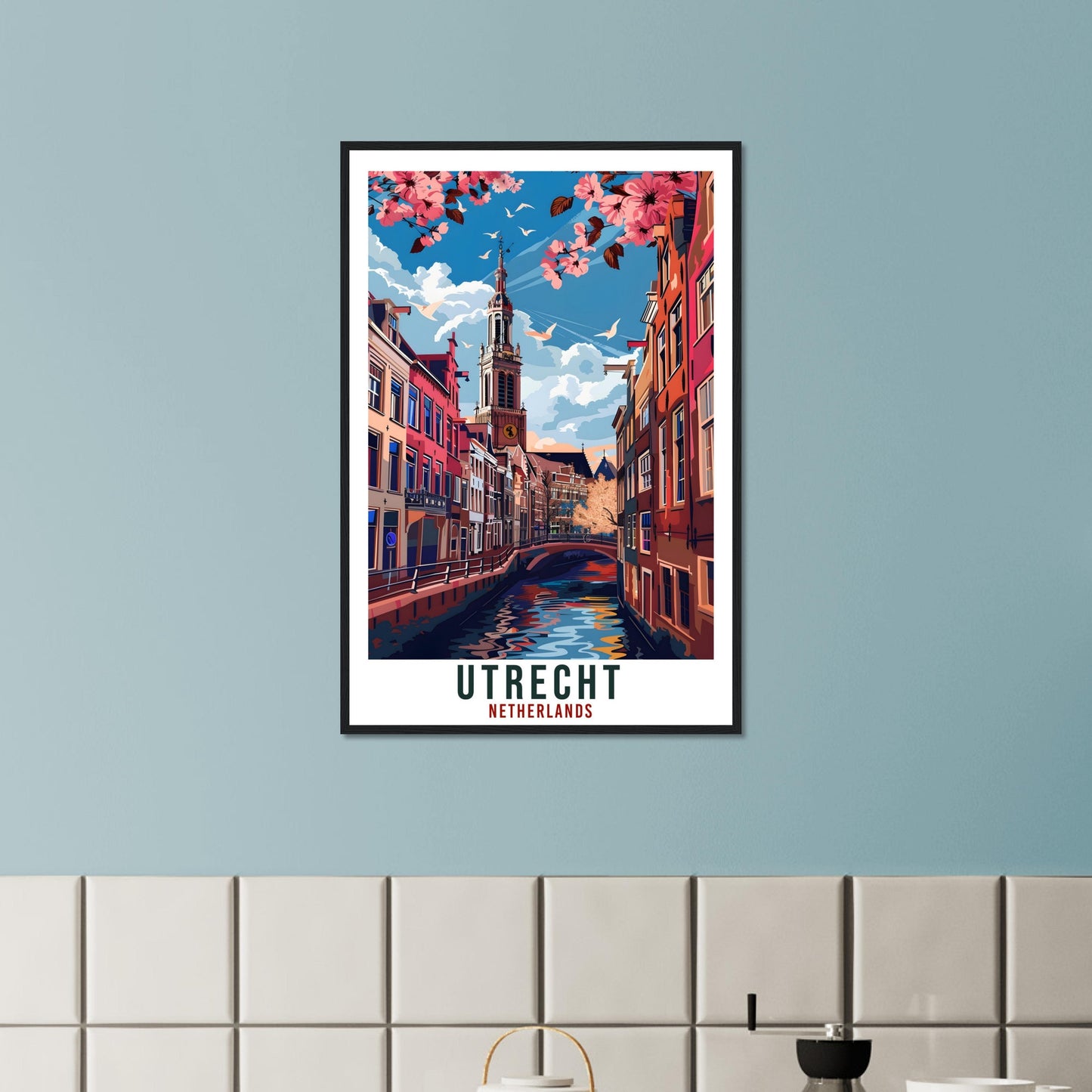 Utrecht Travel Print Holland Wall Art Wall Hanging Home Décor Utrecht Gift Art Lovers Gift Dutch Artwork Gift The Netherlands Travel Poster