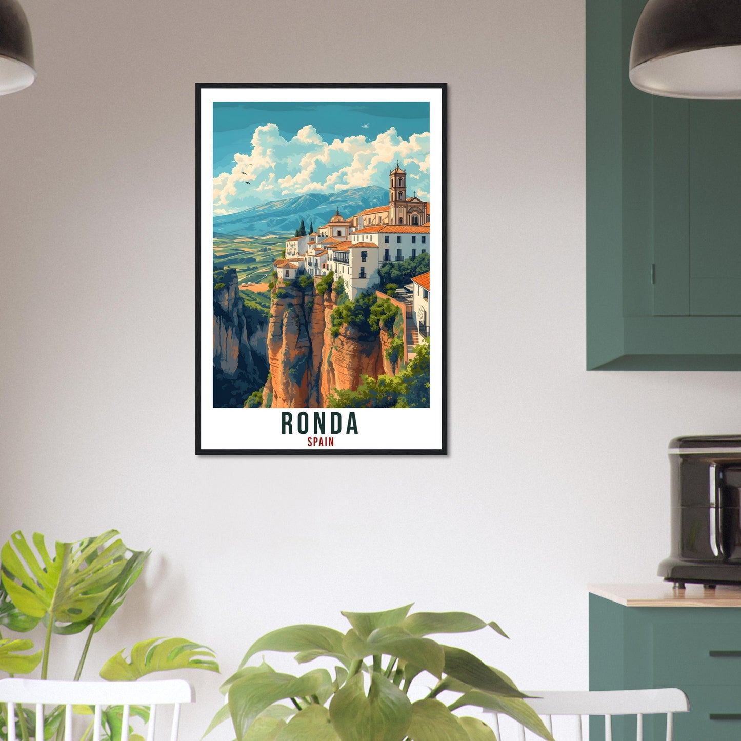 Ronda Travel Print Spain Home Decoration Ronda Art Gift Spanish City Wall Art Gift Wall Hanging Art Lover Spain Artwork Ronda Travel Poster